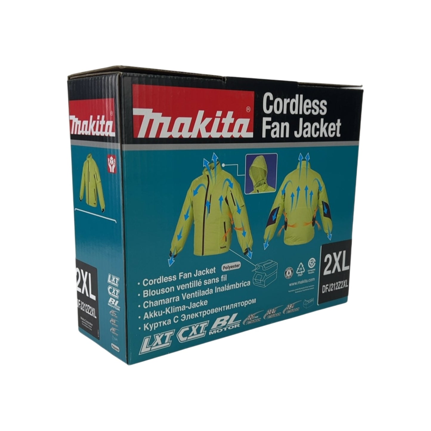Makita Akku-Klimajacke Gr.2XL 12V-18V (ohne Akku, ohne Ladegerät) | Neu