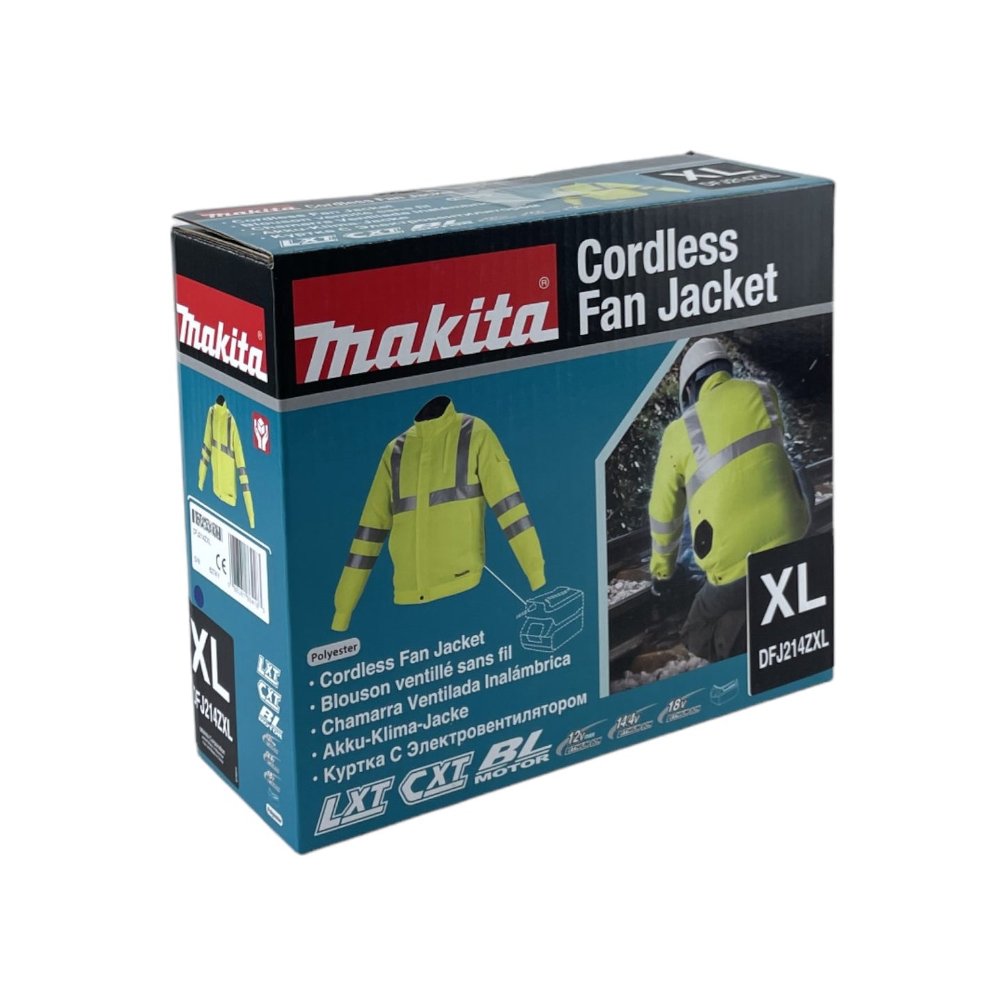 Makita Akku-Klimajacke Gr.XL 12V-18V (ohne Akku, ohne Ladegerät) | Neu