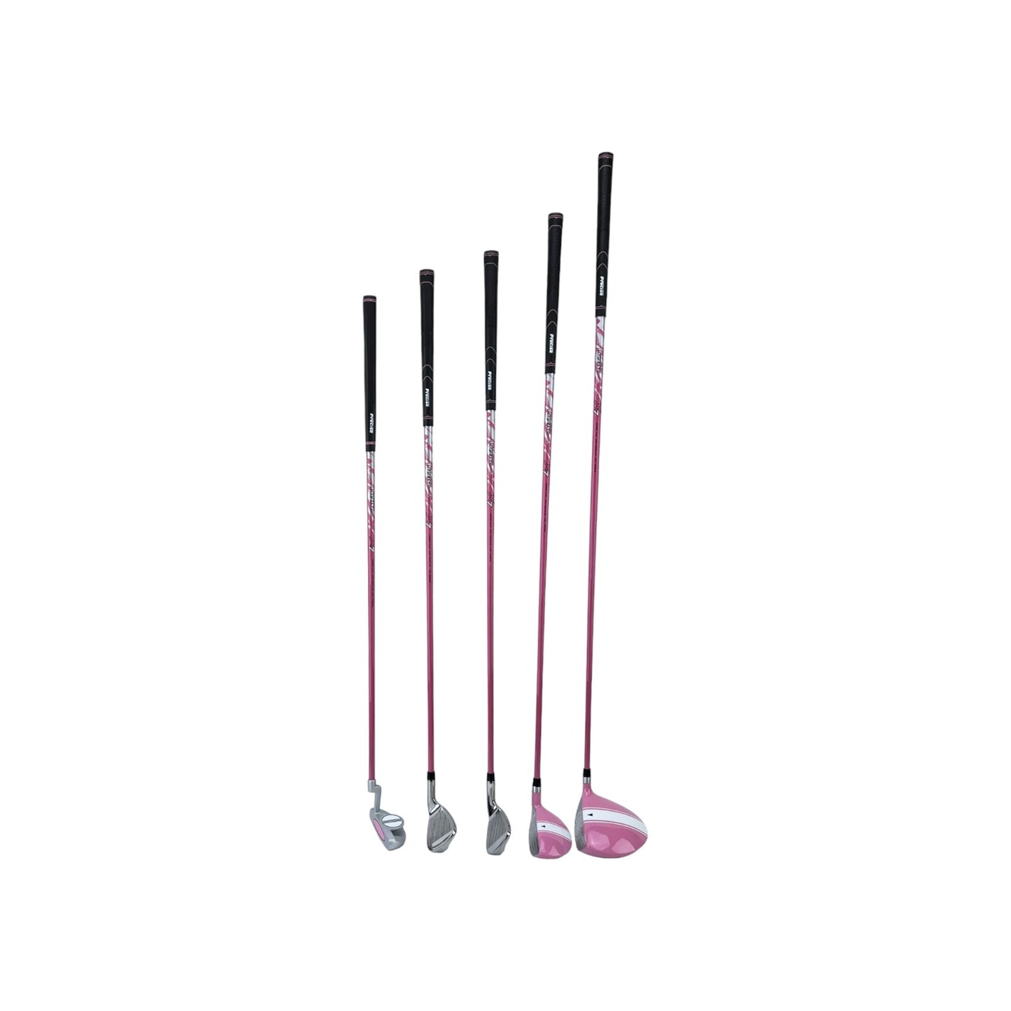 Precise X7 Set 5 Golfschläger Kinder 9 - 12 Jahre LH pink Golf Driver Putter | Neu