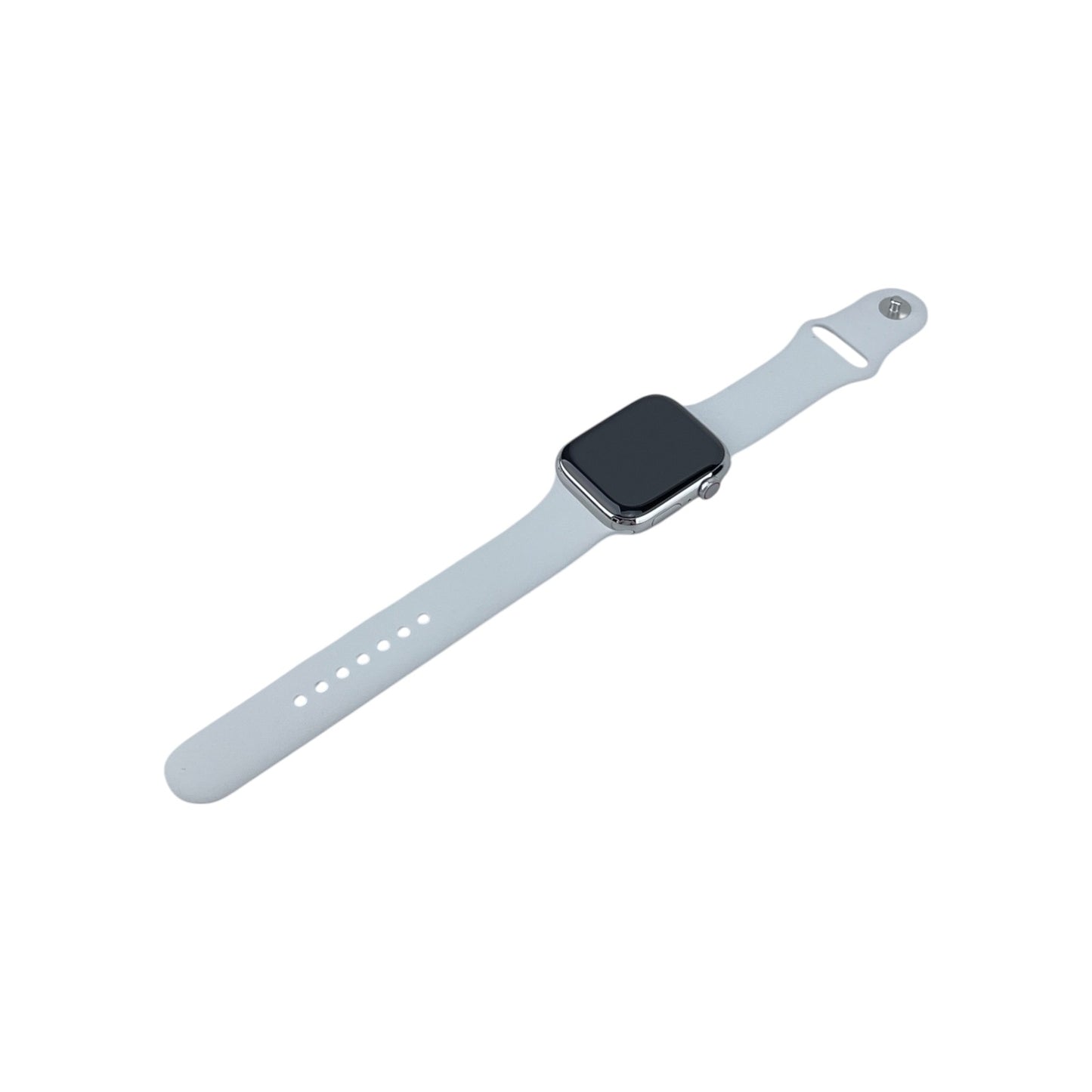 Apple Watch 8 Cellular Edelstahl Silber 45 mm Sportarmband Weiß | Retourware