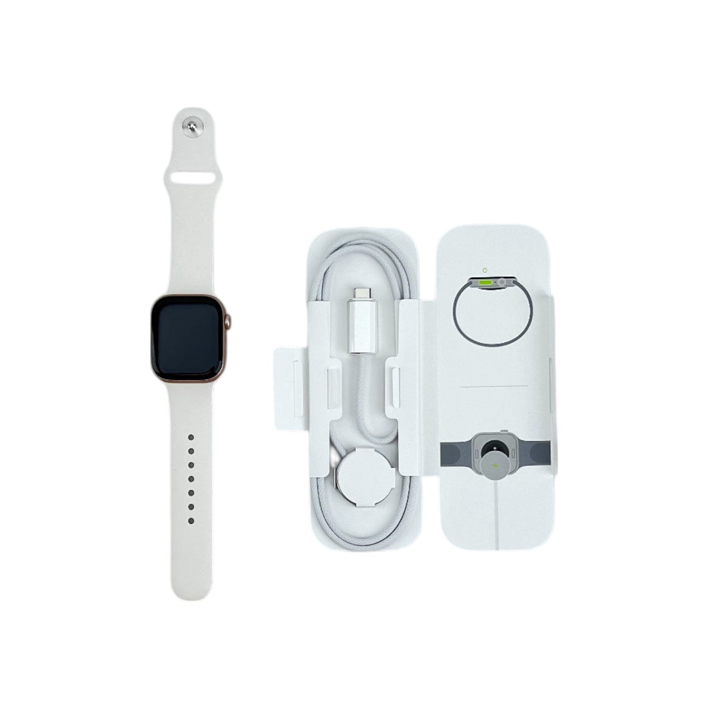 Apple Watch 10 GPS Aluminium Rosegold 42 mm Sportarmband Blassrosa S/M | Retourware