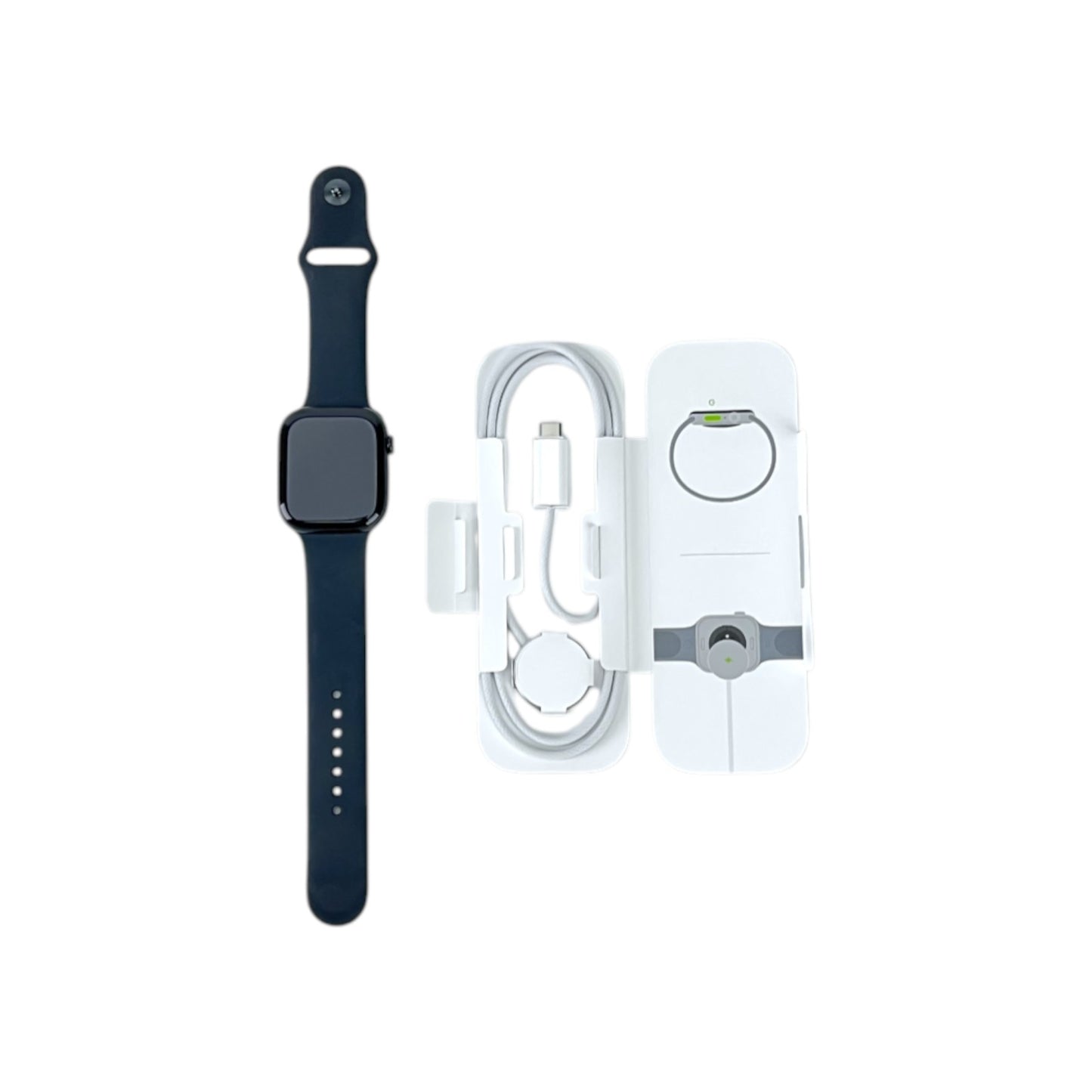 Apple Watch 10 GPS Aluminium Diamantschwarz 46 mm Sportarmband Schwarz M/L | Retourware