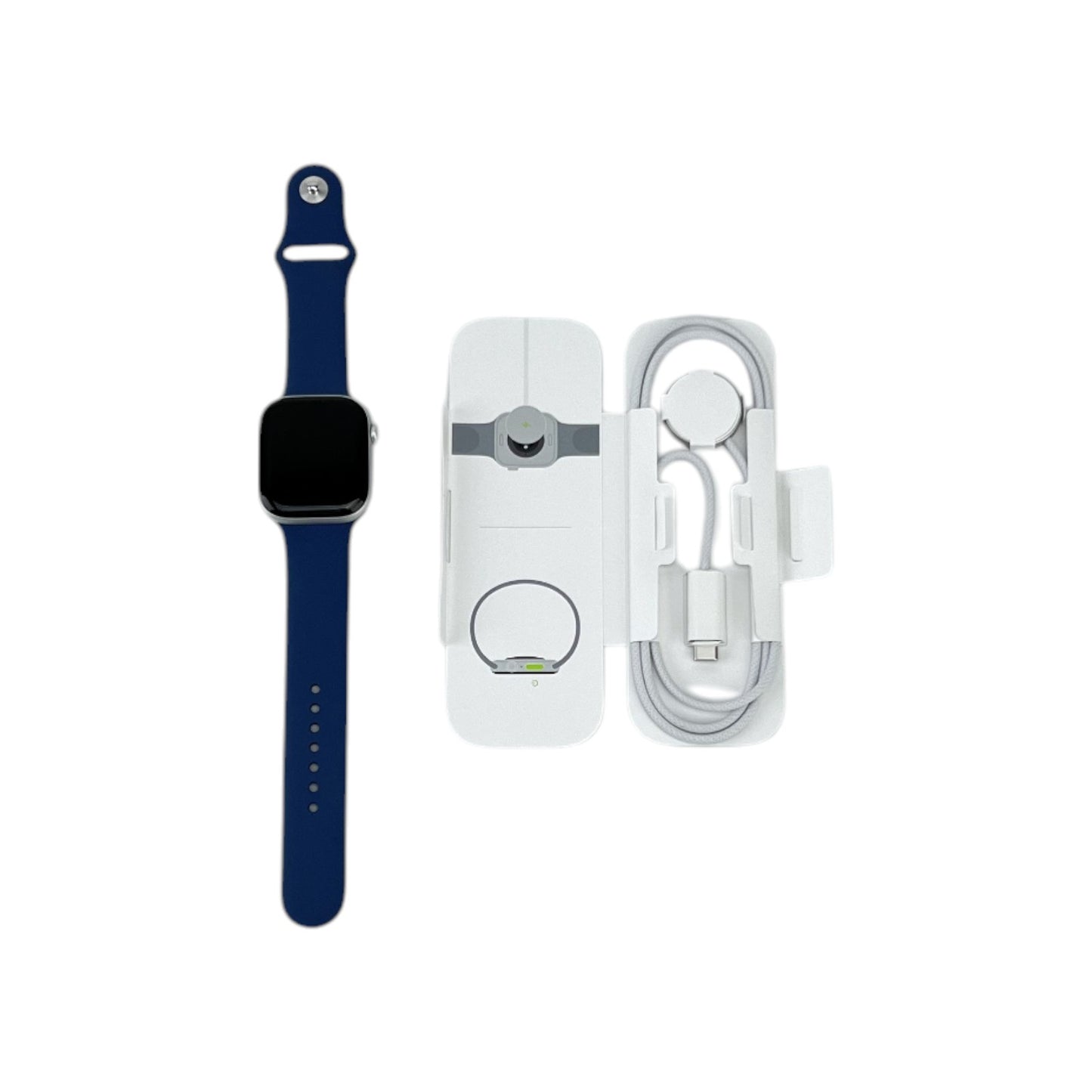 Apple Watch 10 Cellular Aluminium Silber 46 mm Sportarmband Denim M/L | Retourware