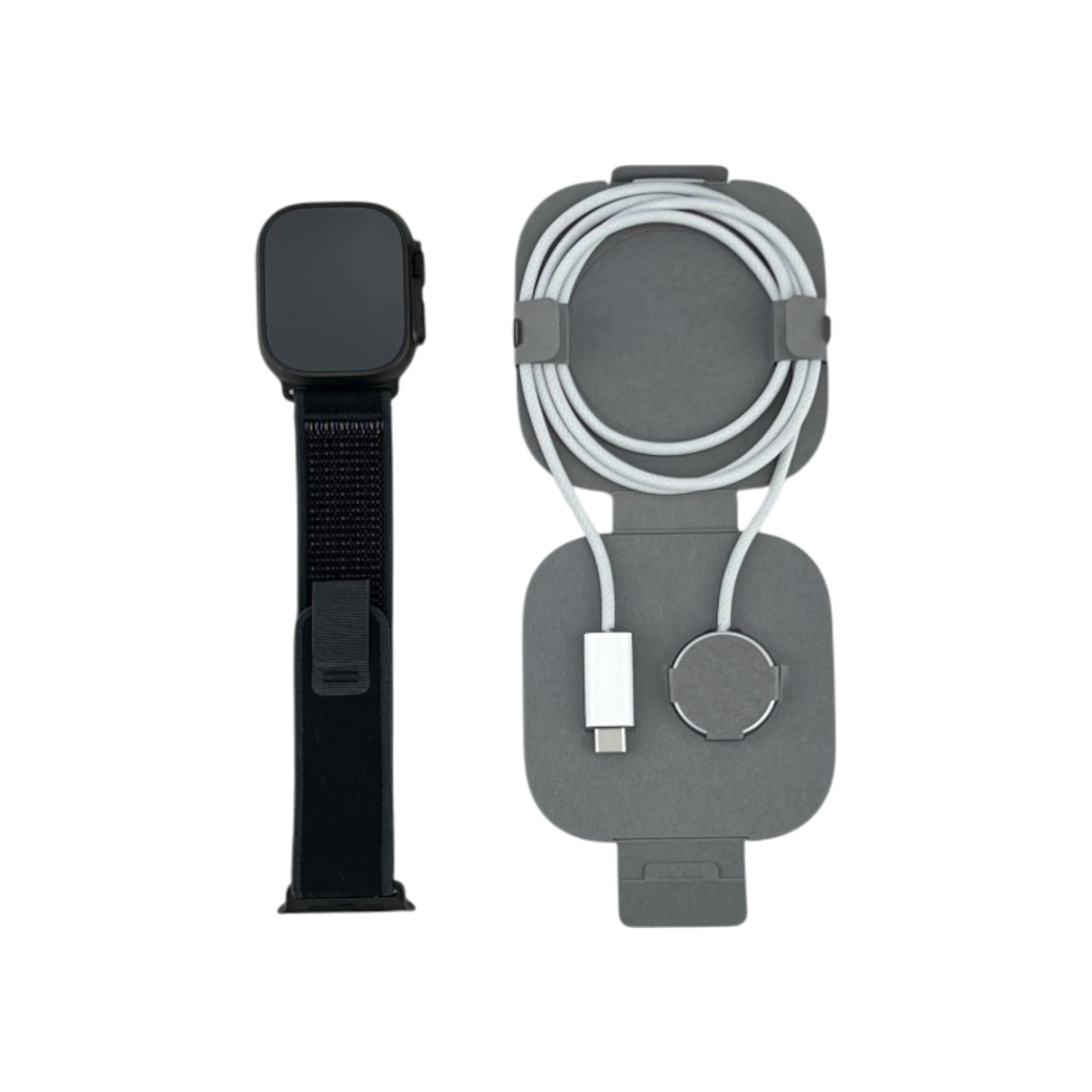 Apple Watch Ultra 2 Cellular Titanium Titan Schwarz 49 mm Trail Loop S/M Schwarz | Retourware