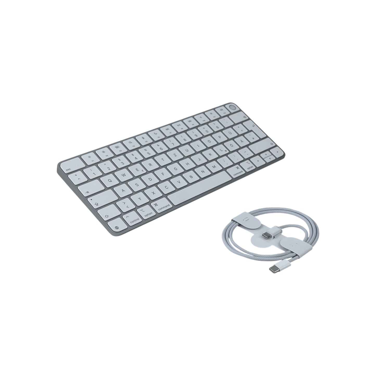 Apple Magic Keyboard Touch ID Kabellose Bluetooth Tastatur USB-C Weiß QWERTZ de | Retourware