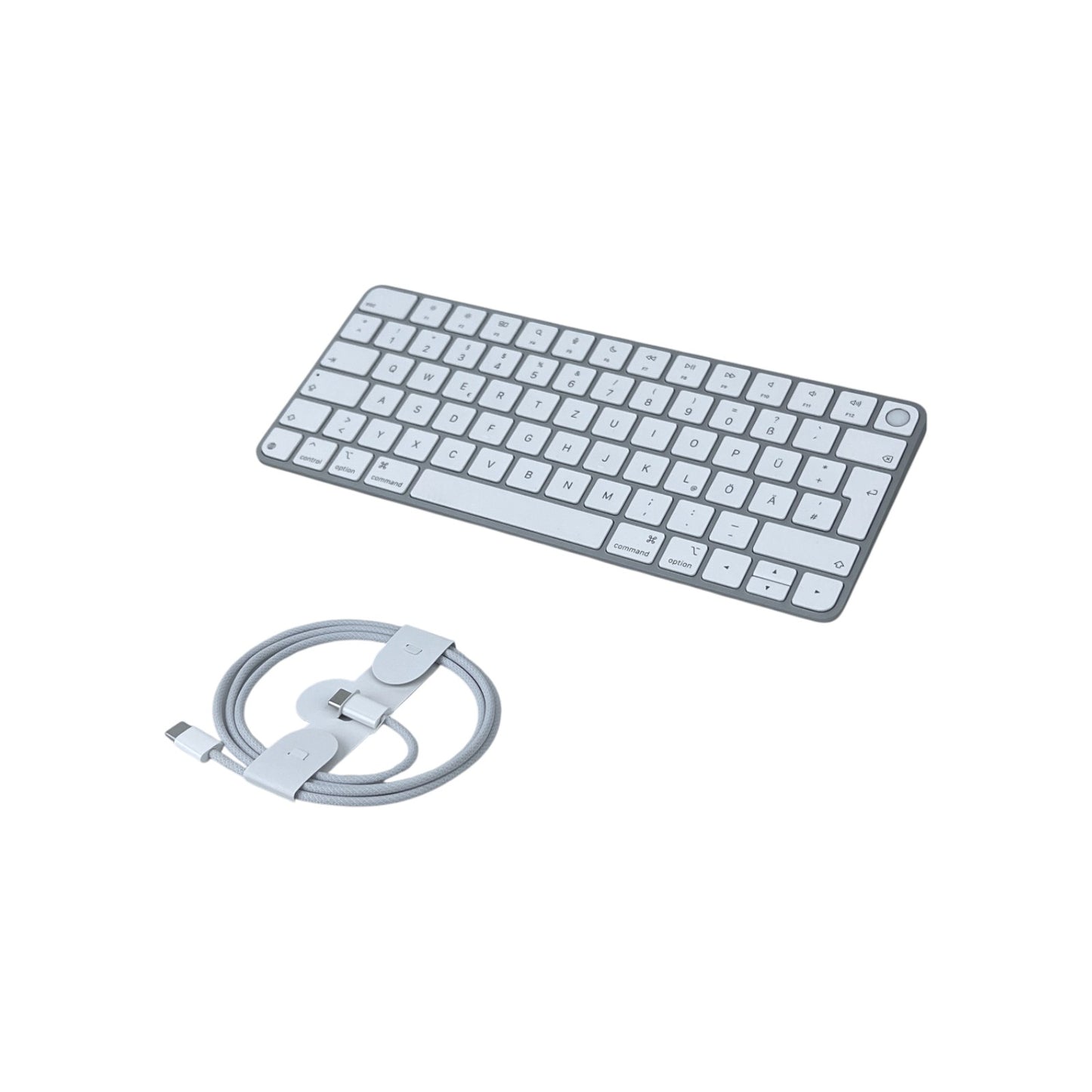 Apple Magic Keyboard Touch ID Kabellose Bluetooth Tastatur USB-C Weiß QWERTZ de | Retourware
