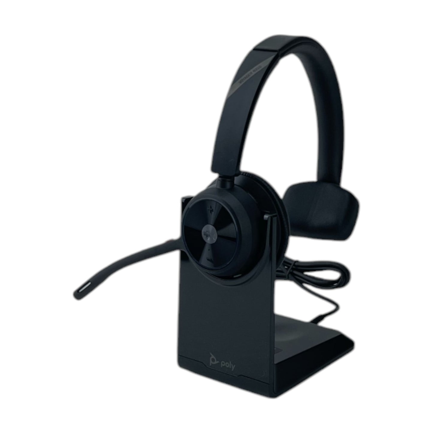 Poly Voyager 4310 UC-Headset Ladestation Ein-Ohr Bluetooth Noise Cancelling | Neu