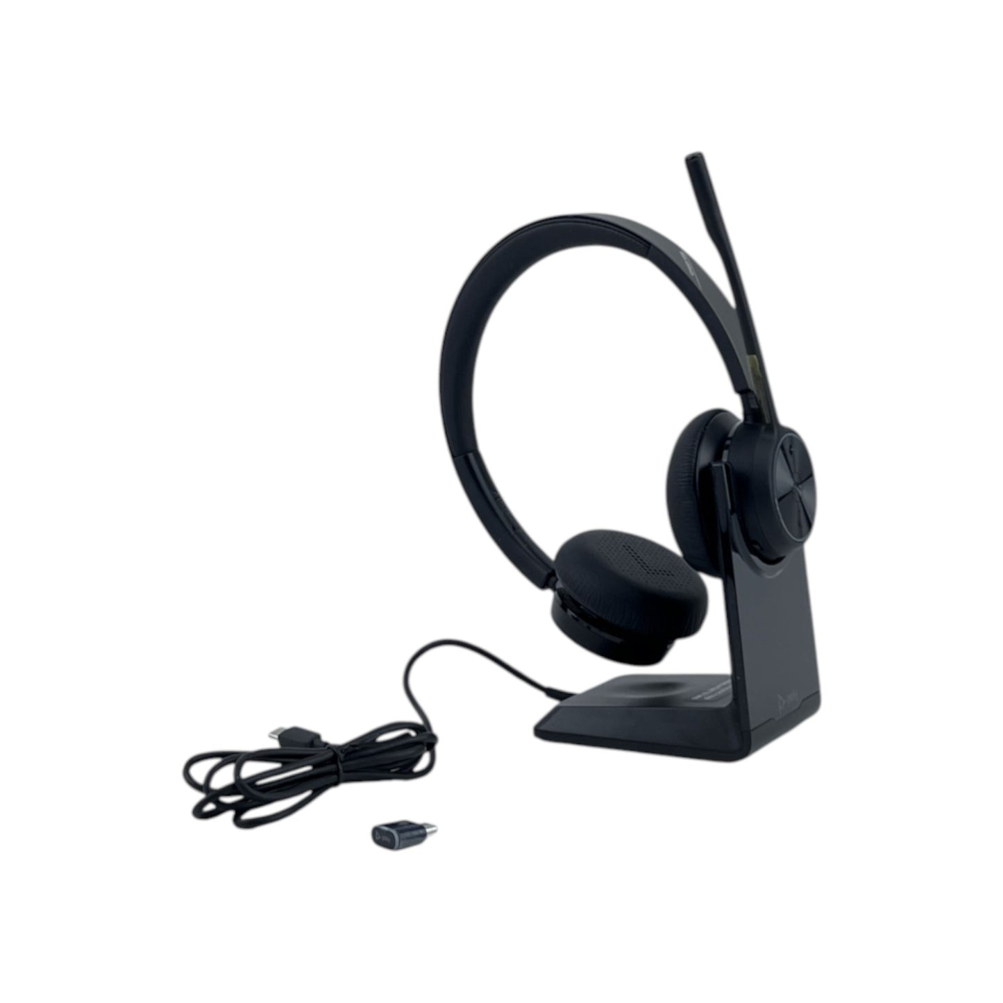 Poly Voyager 4320 UC Headset Bluetooth USB Ladestation On-Ear Kopfbügel | Neu