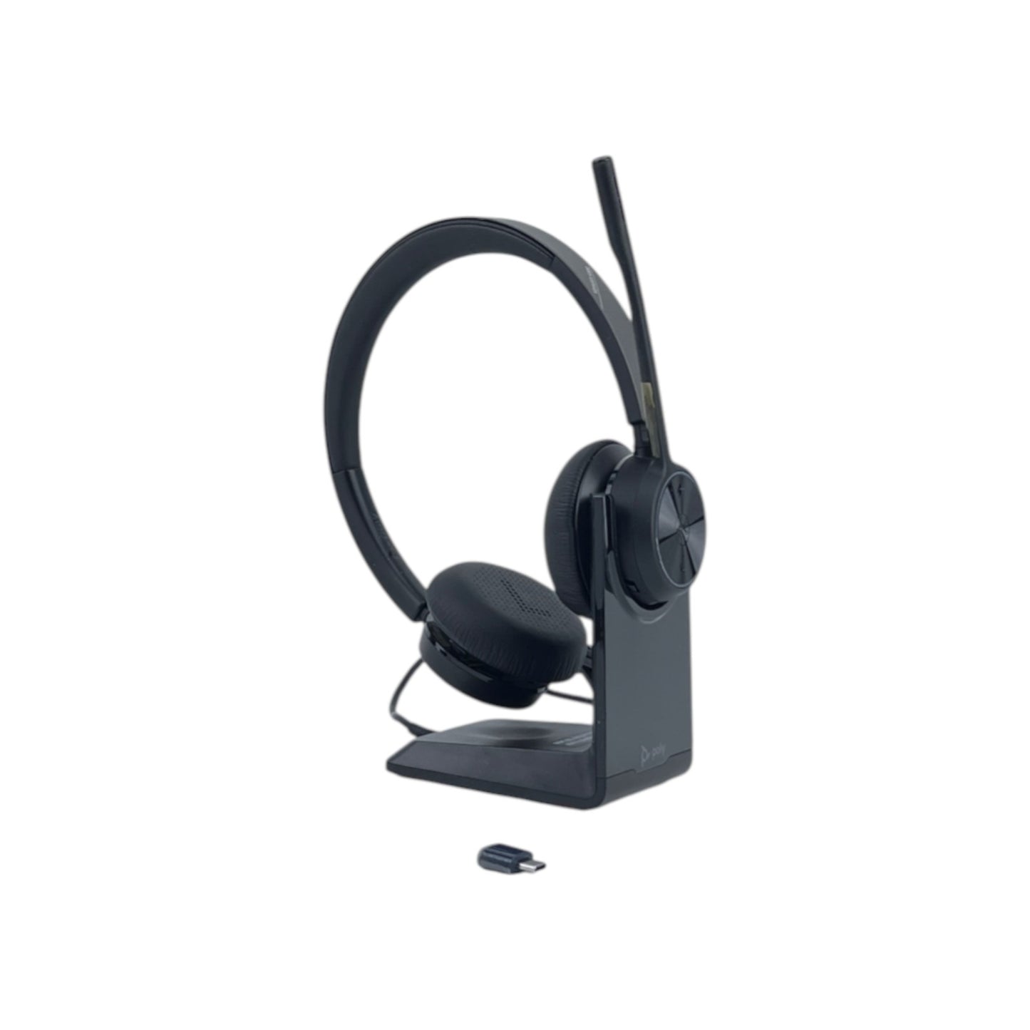 Poly Voyager 4320 UC Headset Bluetooth USB Ladestation On-Ear Kopfbügel | Neu