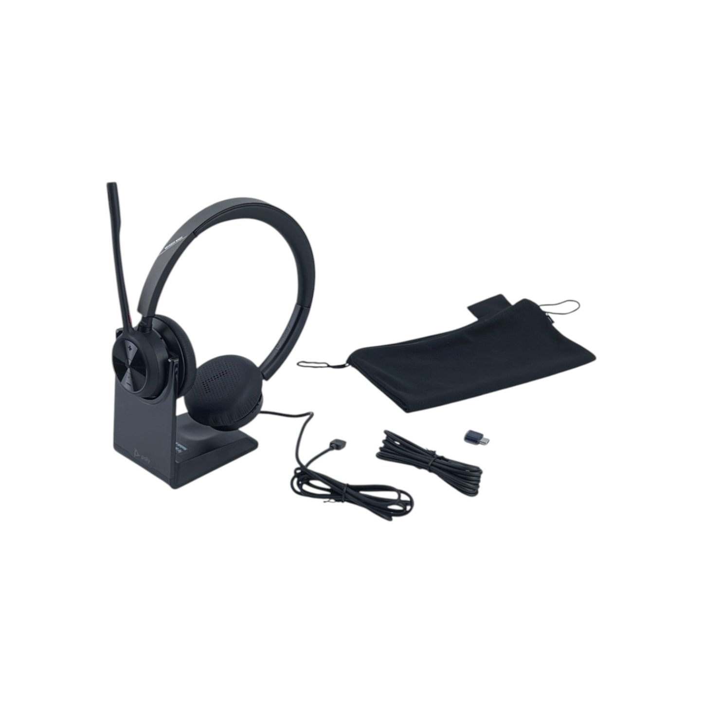Poly Voyager 4320 UC Headset Bluetooth USB Ladestation On-Ear Kopfbügel | Neu