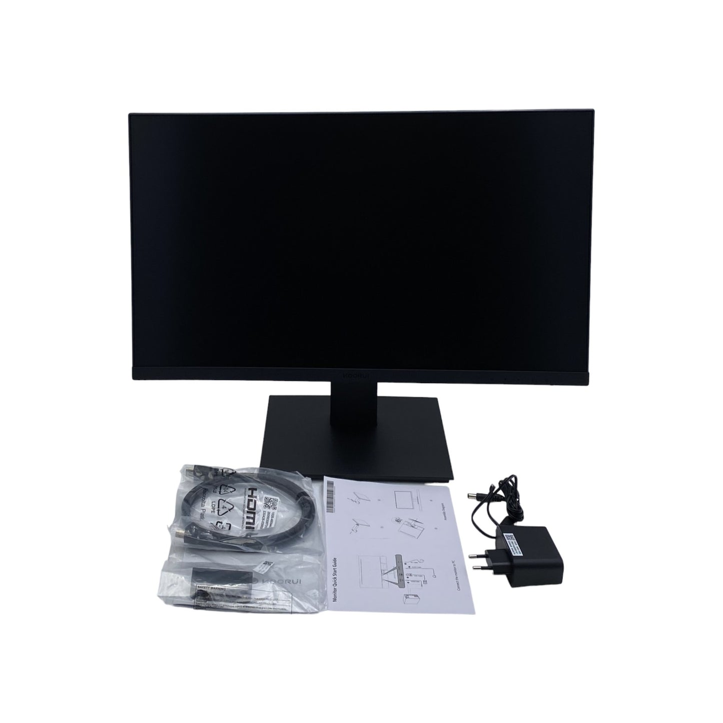 KOORUI Monitor 24 Zoll (60.9 cm) Full-HD 1920x1080 75Hz 5ms HDMI VGA Schwarz | Neu