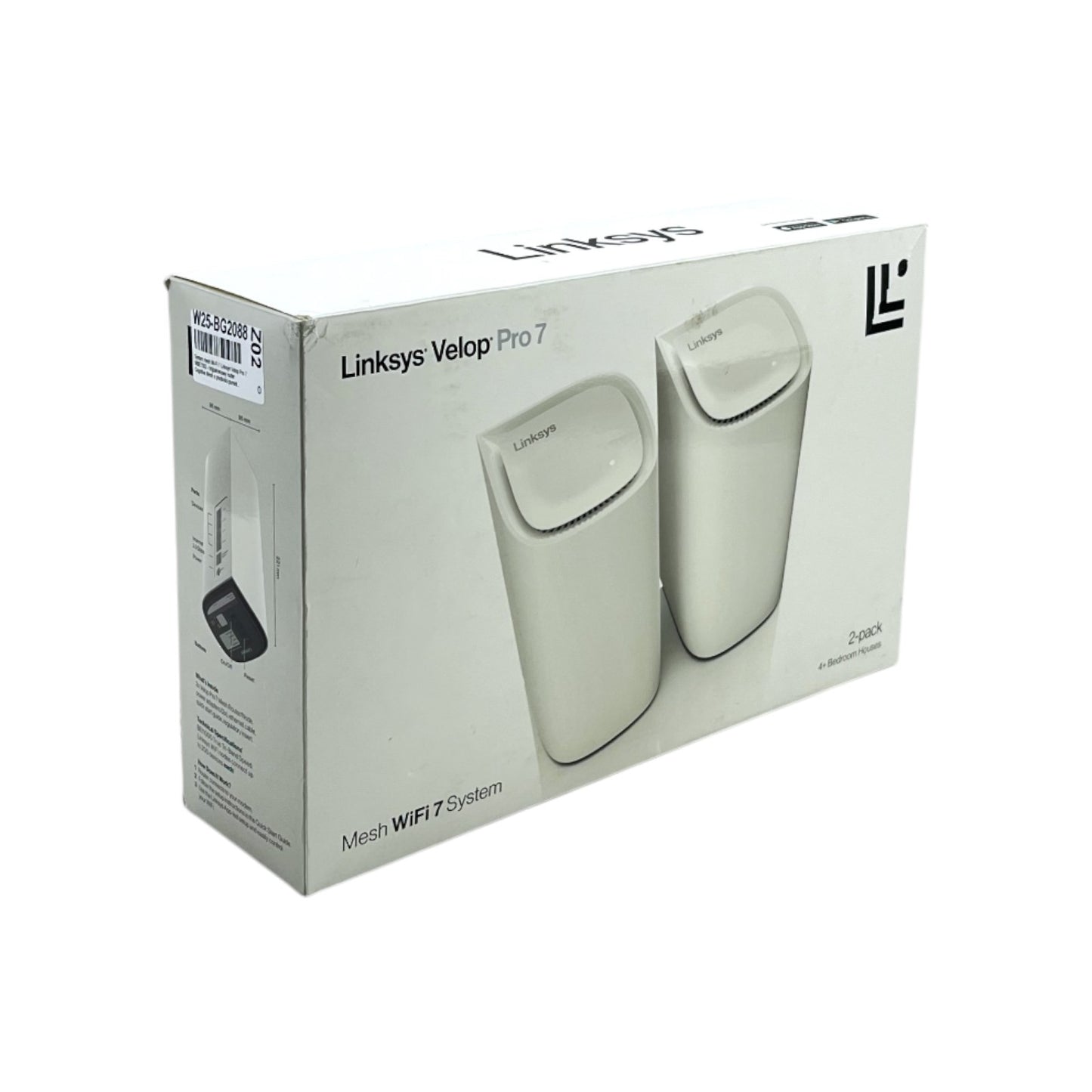 Linksys Velop Pro 7 Mesh WiFi 7 System MBE7002 Tri-Band 10 Gbit/s 550 m² Weiß | Retourware