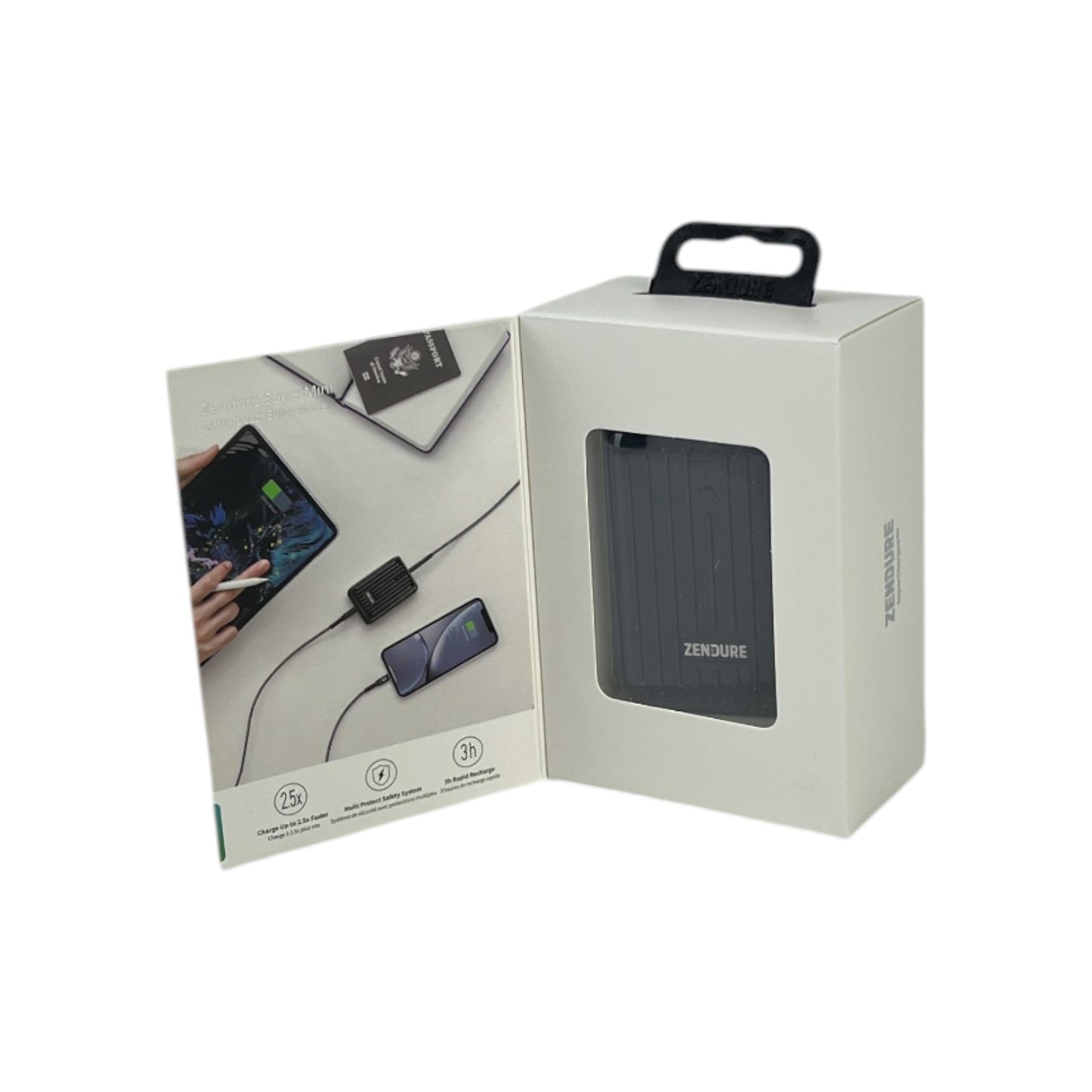 Zendure Power Bank 20W 10.000 mAh Reise Ladegerät USB-C/A PD 3.0 Schwarz | Neu