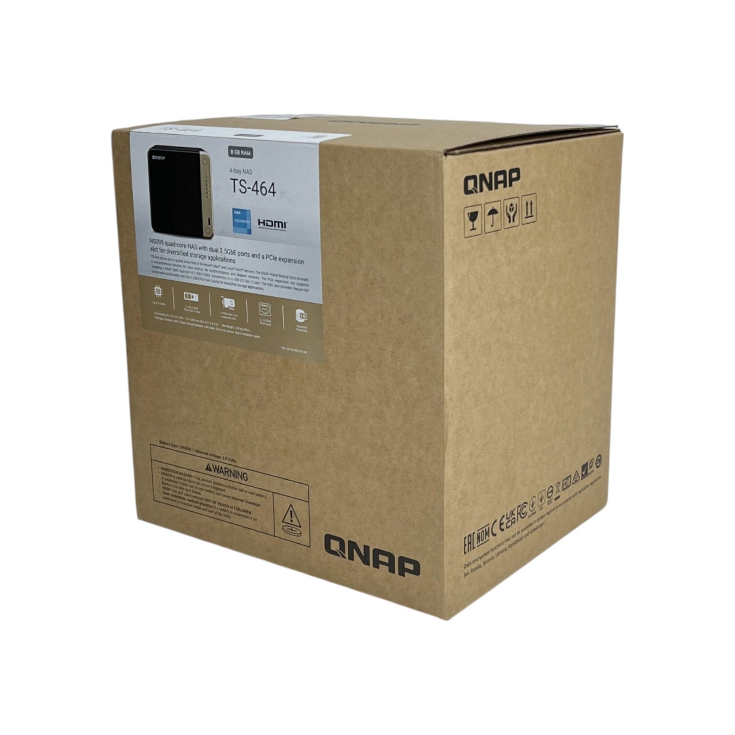 QNAP Turbo Station Hochleistungs Desktop NAS Celeron Quad-Core M.2 PCIe Slots | Retourware