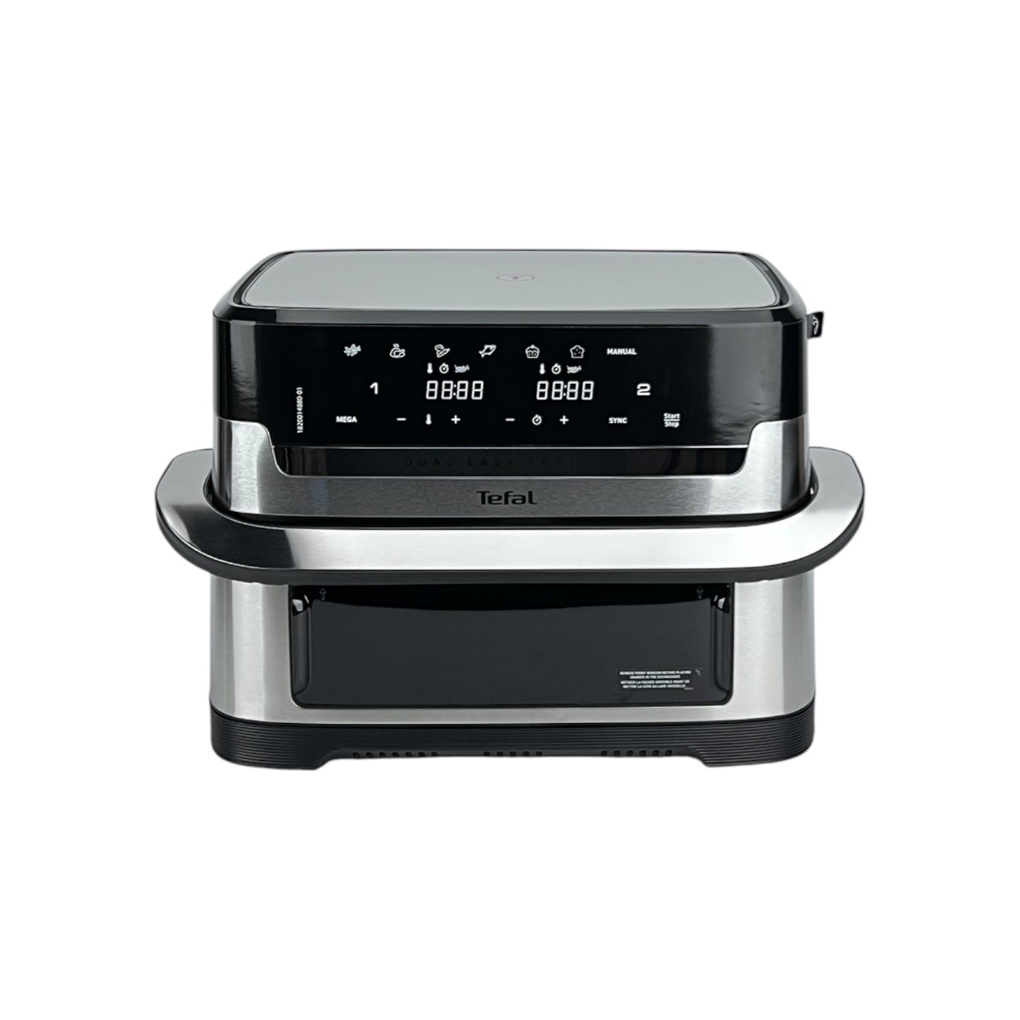 Tefal EY922D Dual Easy Fry Flex Heißluftfritteuse 2700W 9 Liter 40-200°C Silber | Retourware
