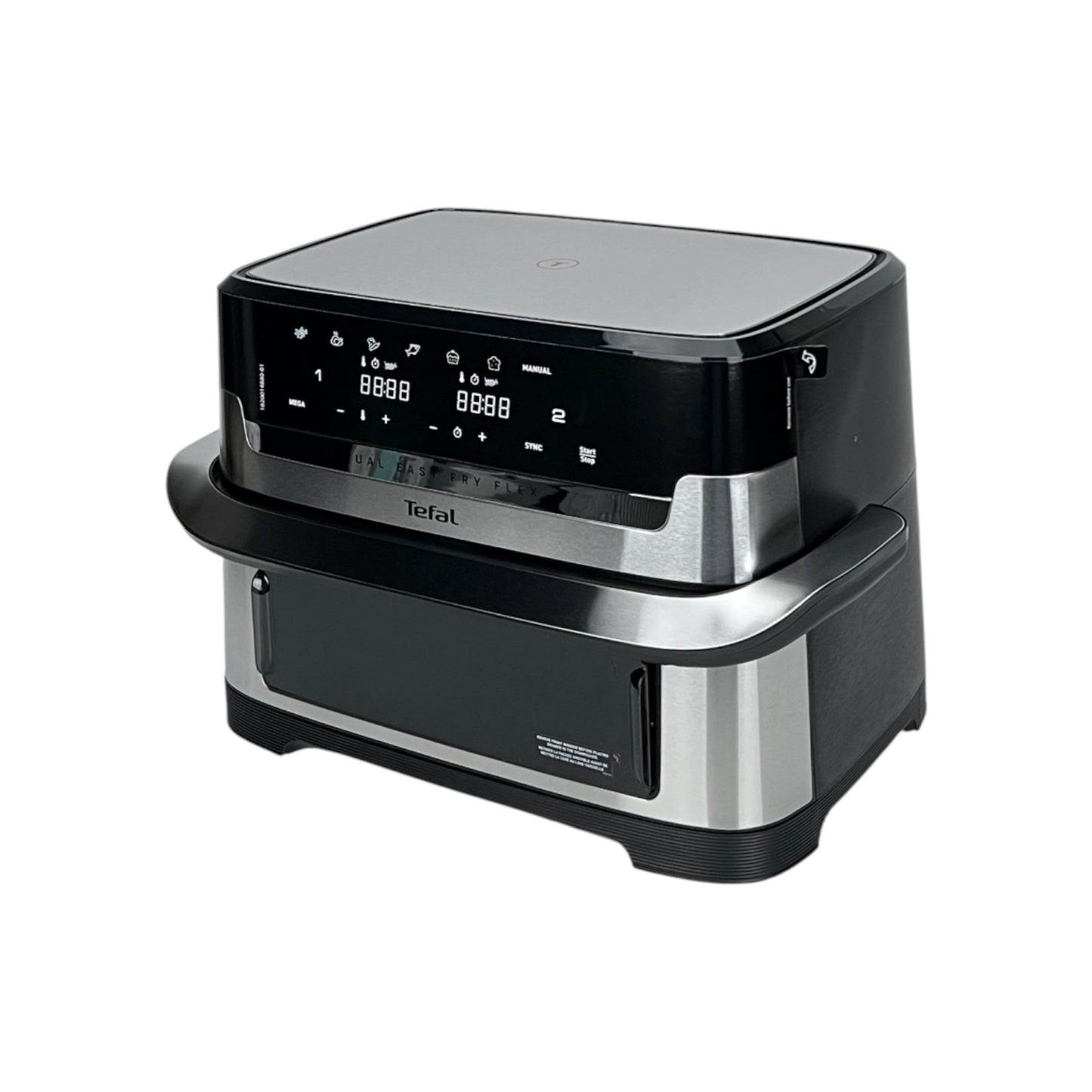 Tefal EY922D Dual Easy Fry Flex Heißluftfritteuse 2700W 9 Liter 40-200°C Silber | Retourware