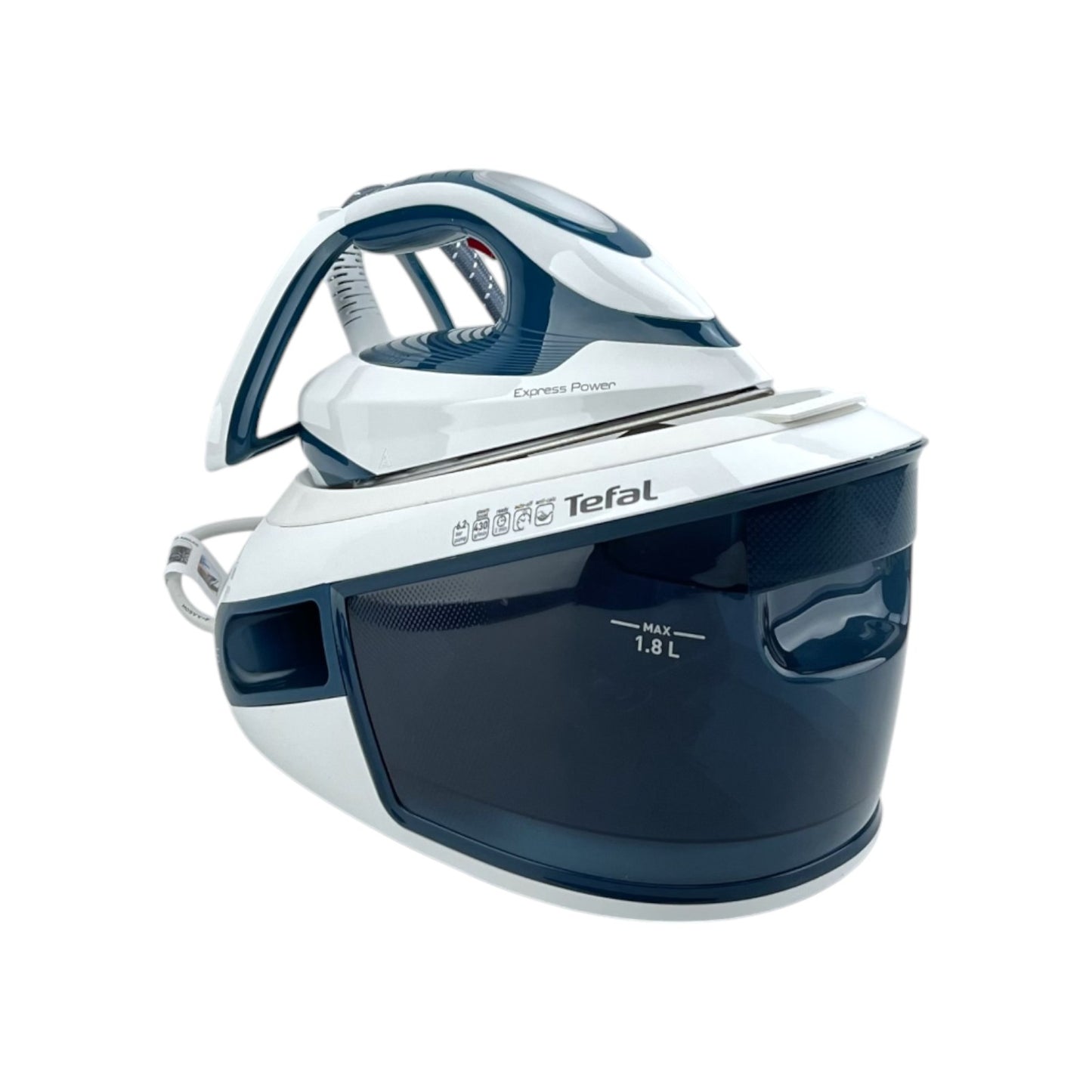 Tefal SV8111 Express Power 2800W 6.2 bar 1.8 Liter Vertikaldampf Blau Weiß | Retourware