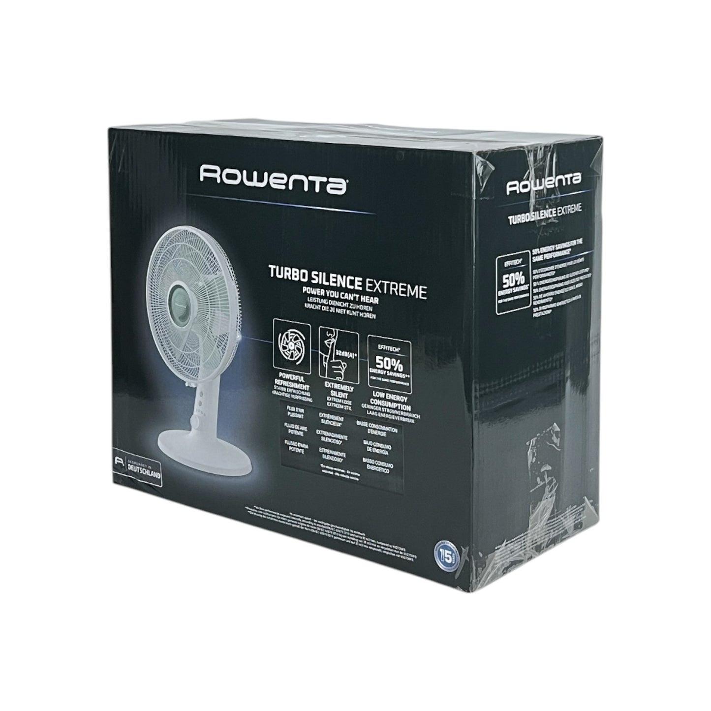 Rowenta Tischenventilator Turbo Silence Extreme 20W 2700 m³/h 32 dB(A) Weiß | Retourware