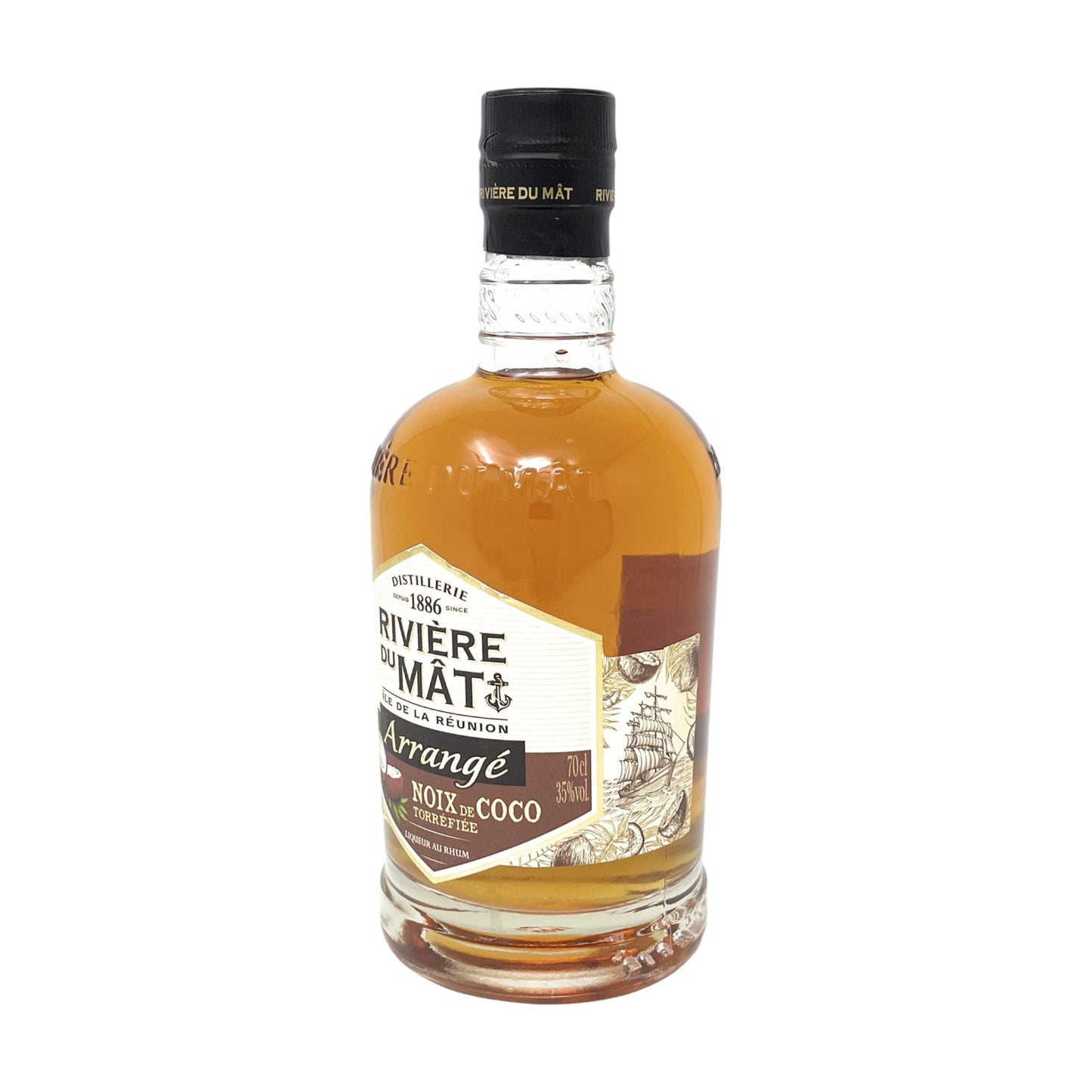 Rivière du Mât Arrangé Noix de Coco Torrèfiée Likör 1 x 0,7l Alkohol 35% vol. | Neu