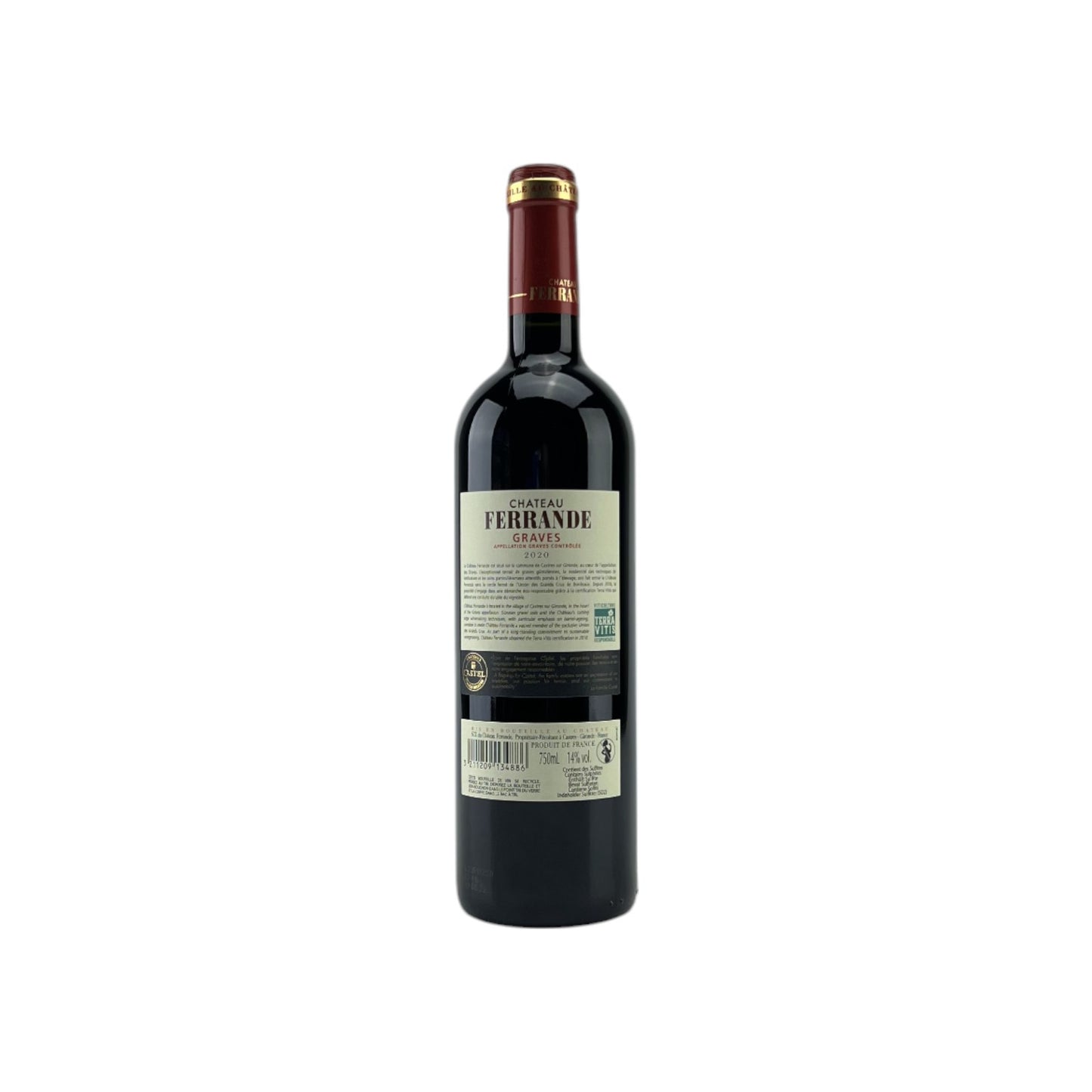 Château Ferrande AOP Graves Rotwein 0,75l Alkohol 13,5 vol. | Neu