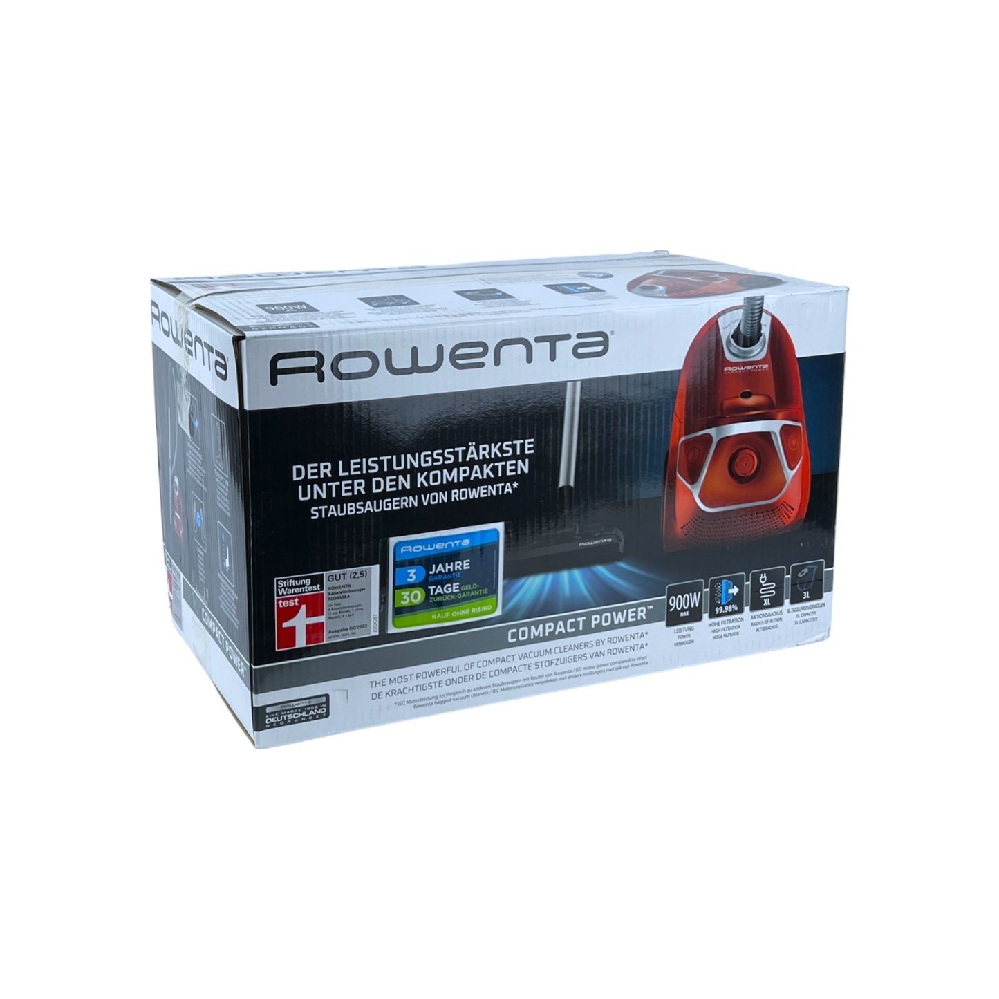 Rowenta Compact Power Bodenstaubsauger Beutelstaubsauger RO3953 3l 750 W rot | Retourware
