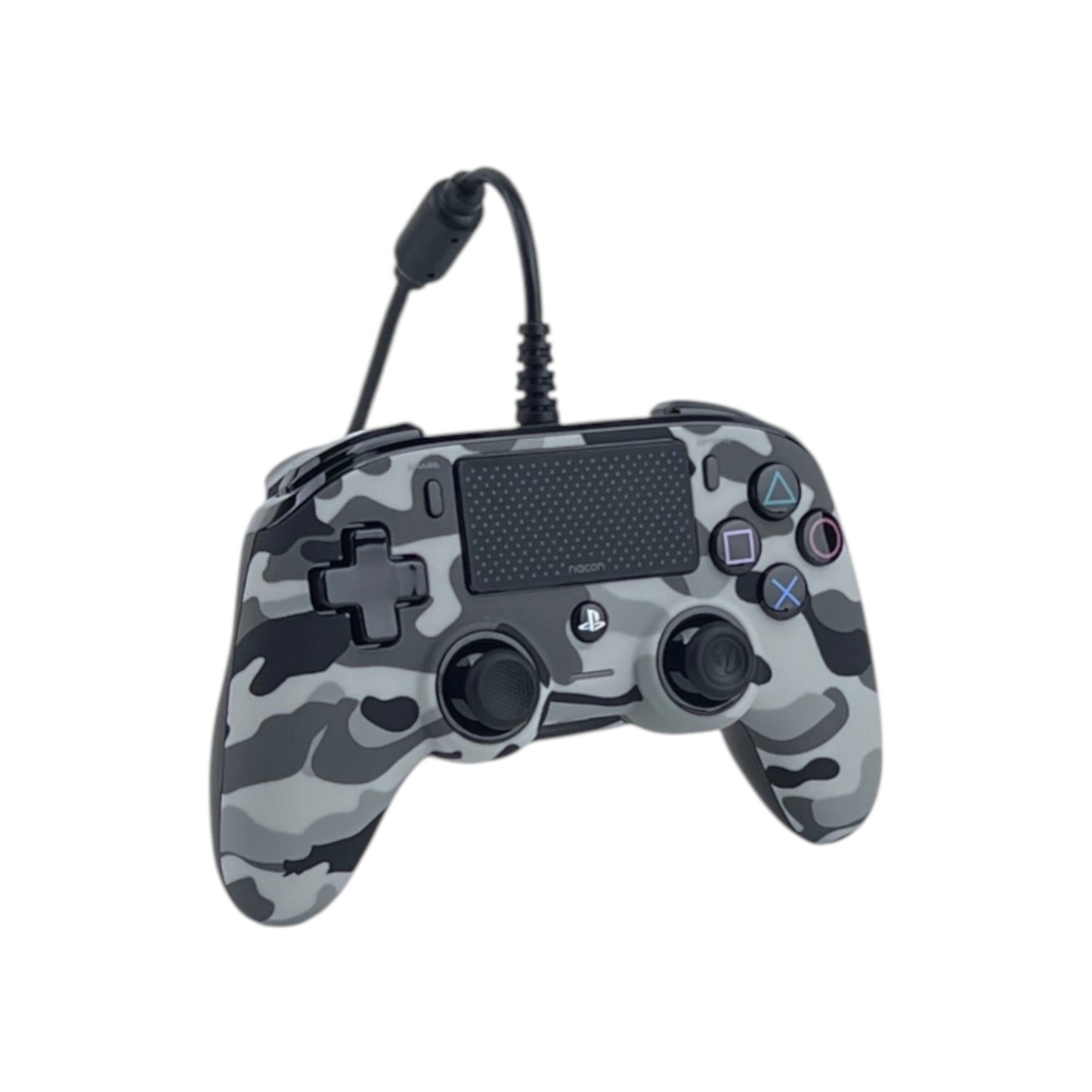Nacon Wired PS4 Compact Controller 3m Kabel Playstation 4 PC Camouflage Grey | Retourware