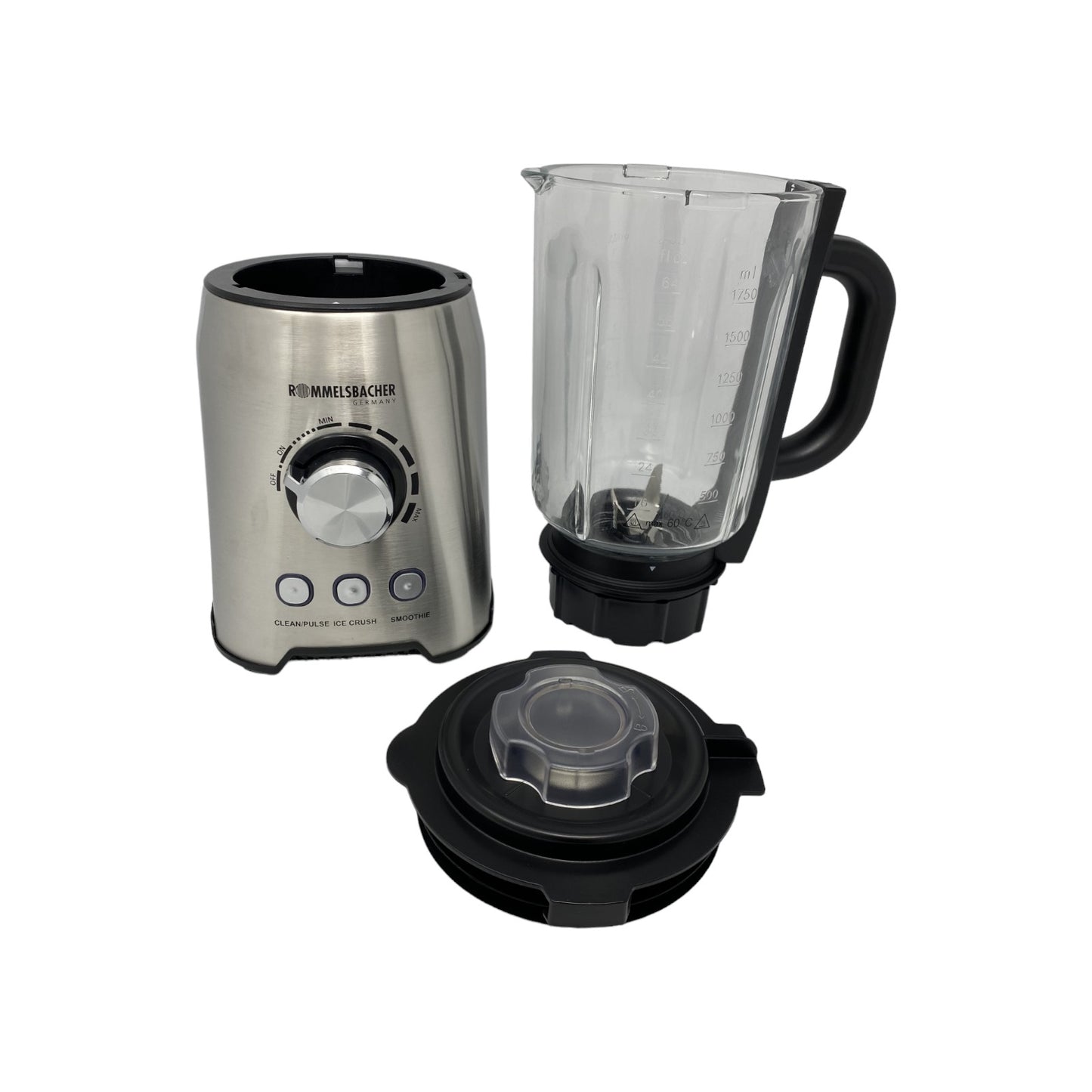 Rommelsbacher Standmixer MX 1250 22.000 U/min Drehzahlregulierung Edelstahl | Retourware