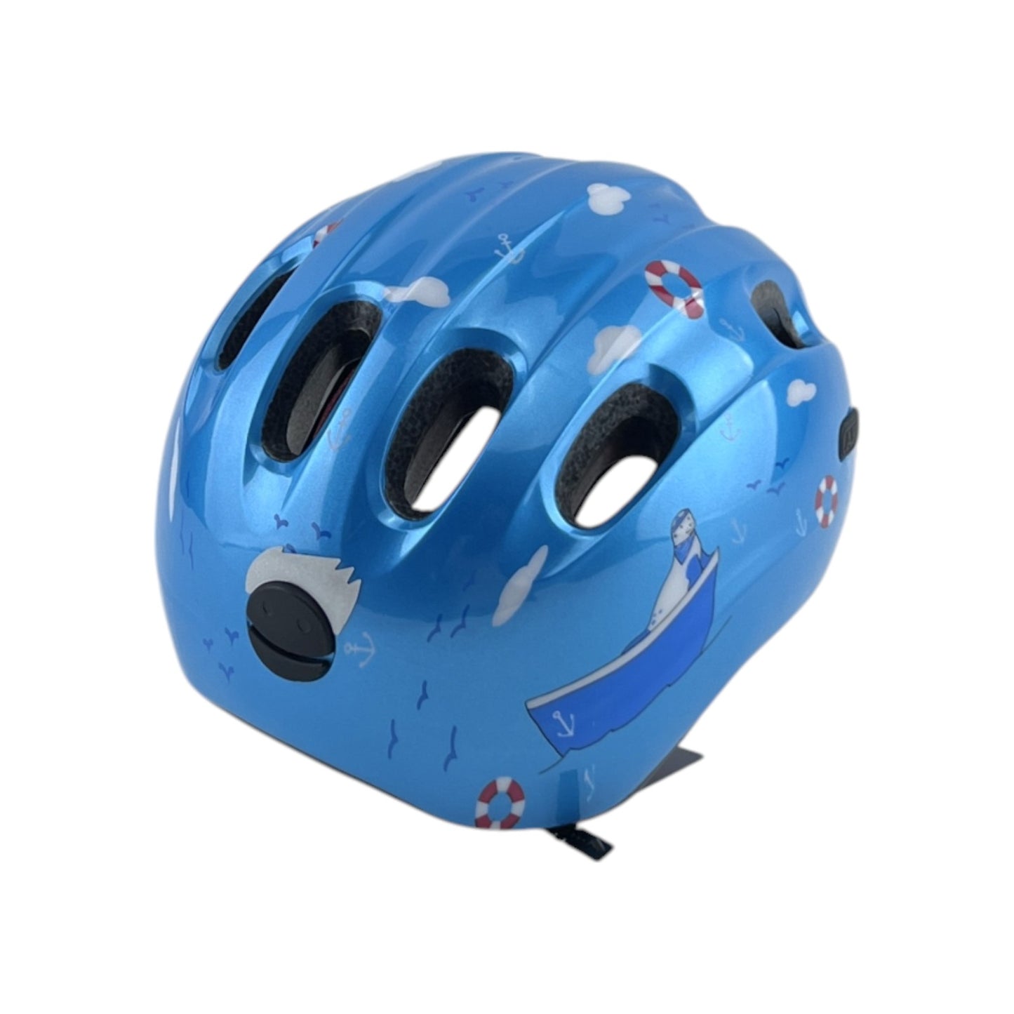 ABUS Smiley 2.0 Kinderhelm Fahrradhelm Größe M (50-55 cm) maritim Blau | Neu