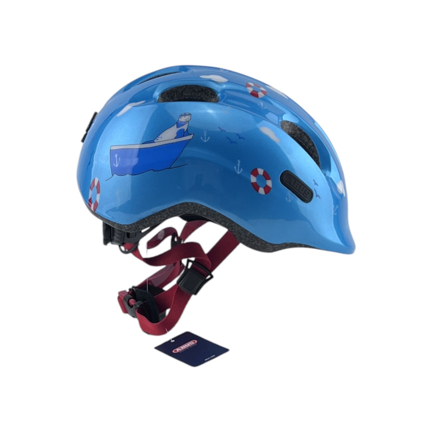ABUS Smiley 2.0 Kinderhelm Fahrradhelm Größe M (50-55 cm) maritim Blau | Neu