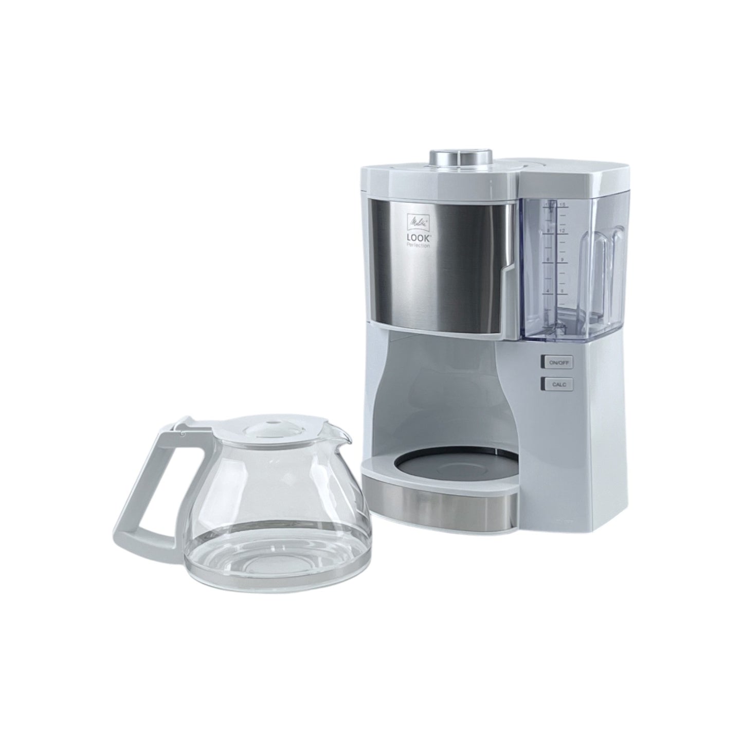 Melitta Look Perfection Filterkaffeemaschine Glaskanne Tropfstopp 10 Tassen Weiß | Retourware