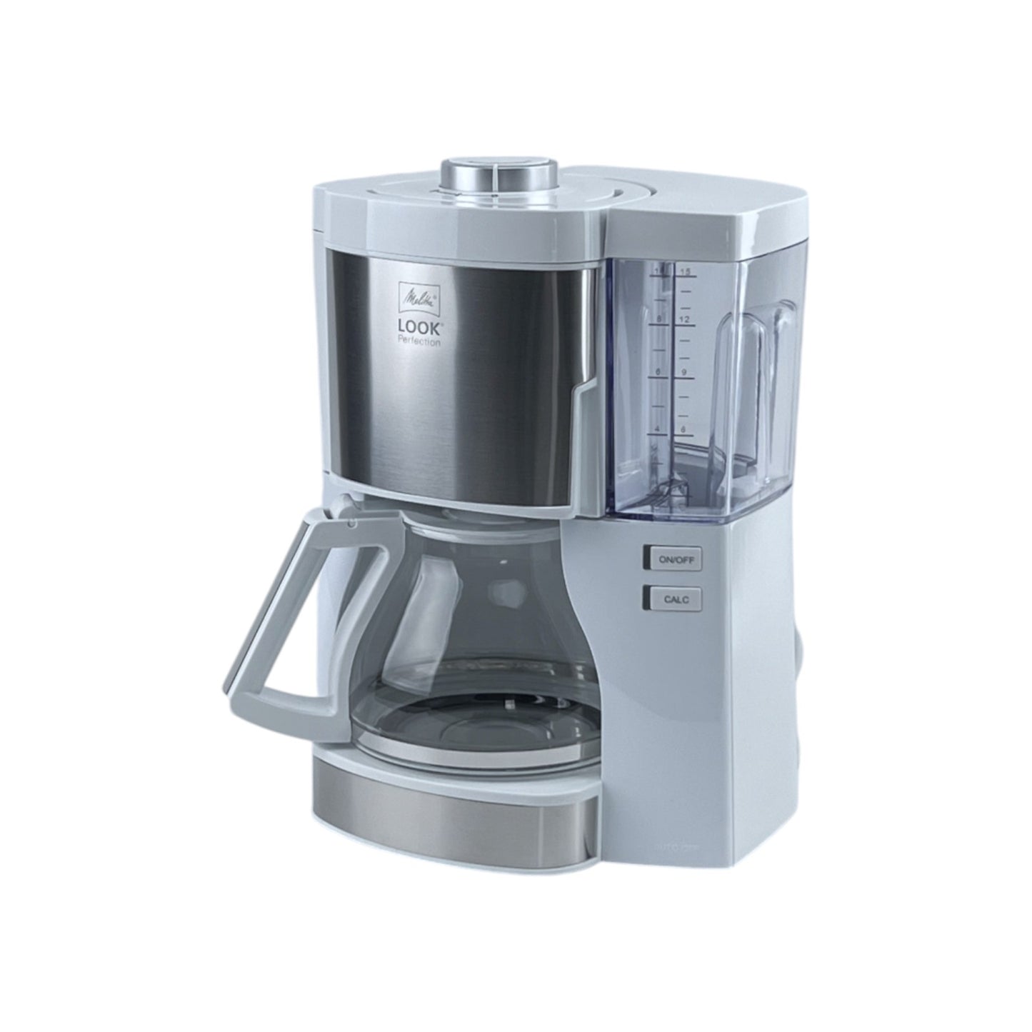 Melitta Look Perfection Filterkaffeemaschine Glaskanne Tropfstopp 10 Tassen Weiß | Retourware