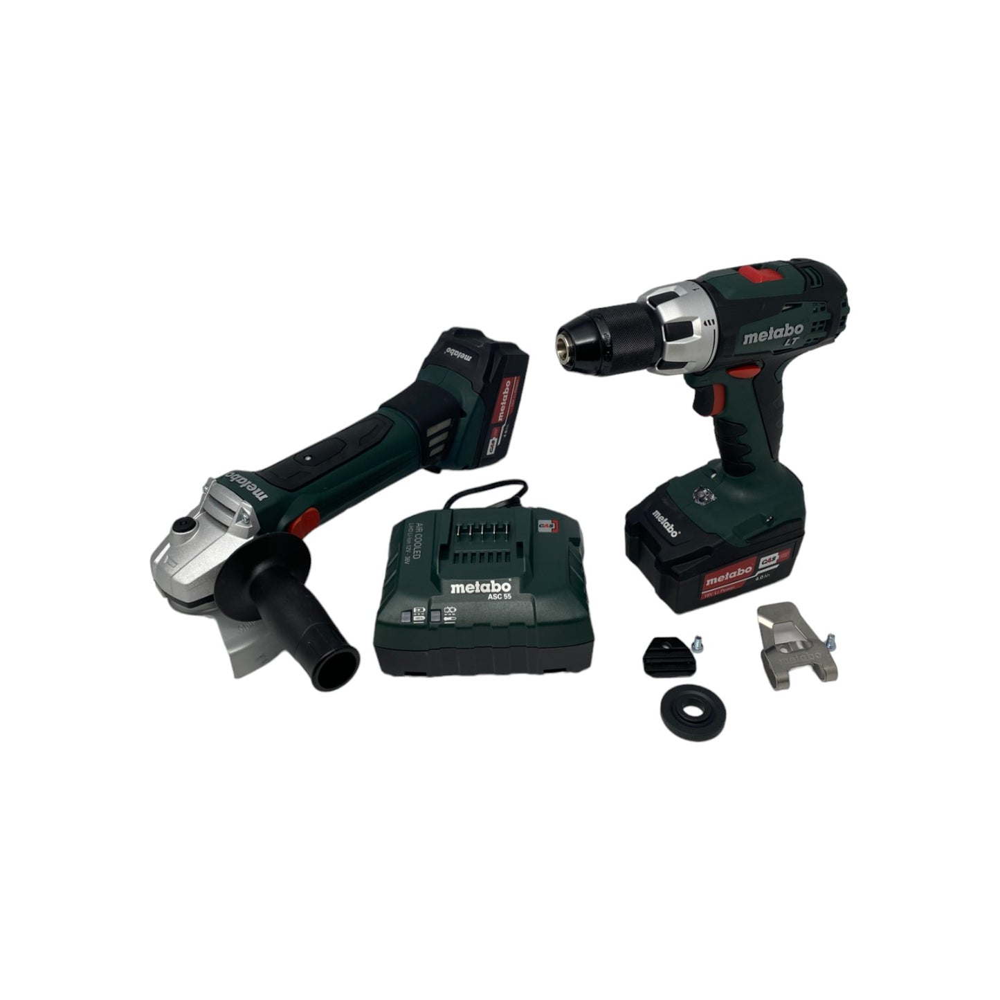 Metabo Combo Set Akku Bohrschrauber Winkelschleifer 2x 18V/4Ah BS18LT+Q18LTX | Retourware