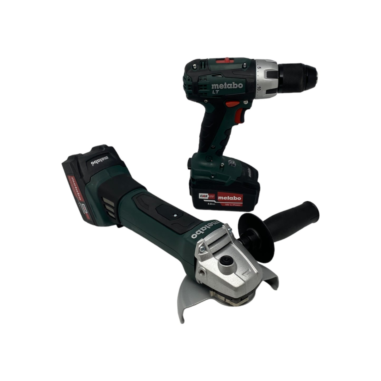 Metabo Combo Set Akku Bohrschrauber Winkelschleifer 2x 18V/4Ah BS18LT+Q18LTX | Retourware