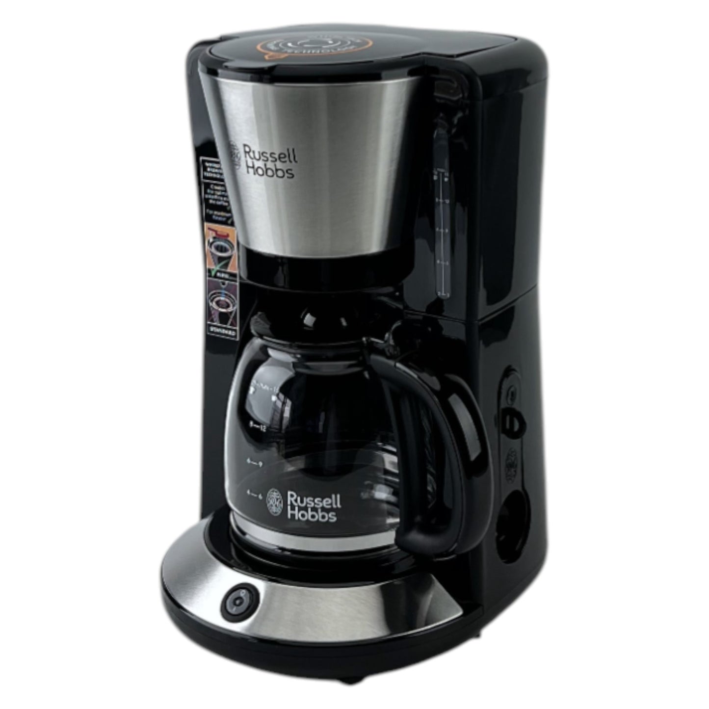 Russell Hobbs Adventure Kaffeemaschine 10 Tassen 1.25l Glaskanne Warmhalteplatte | Retourware