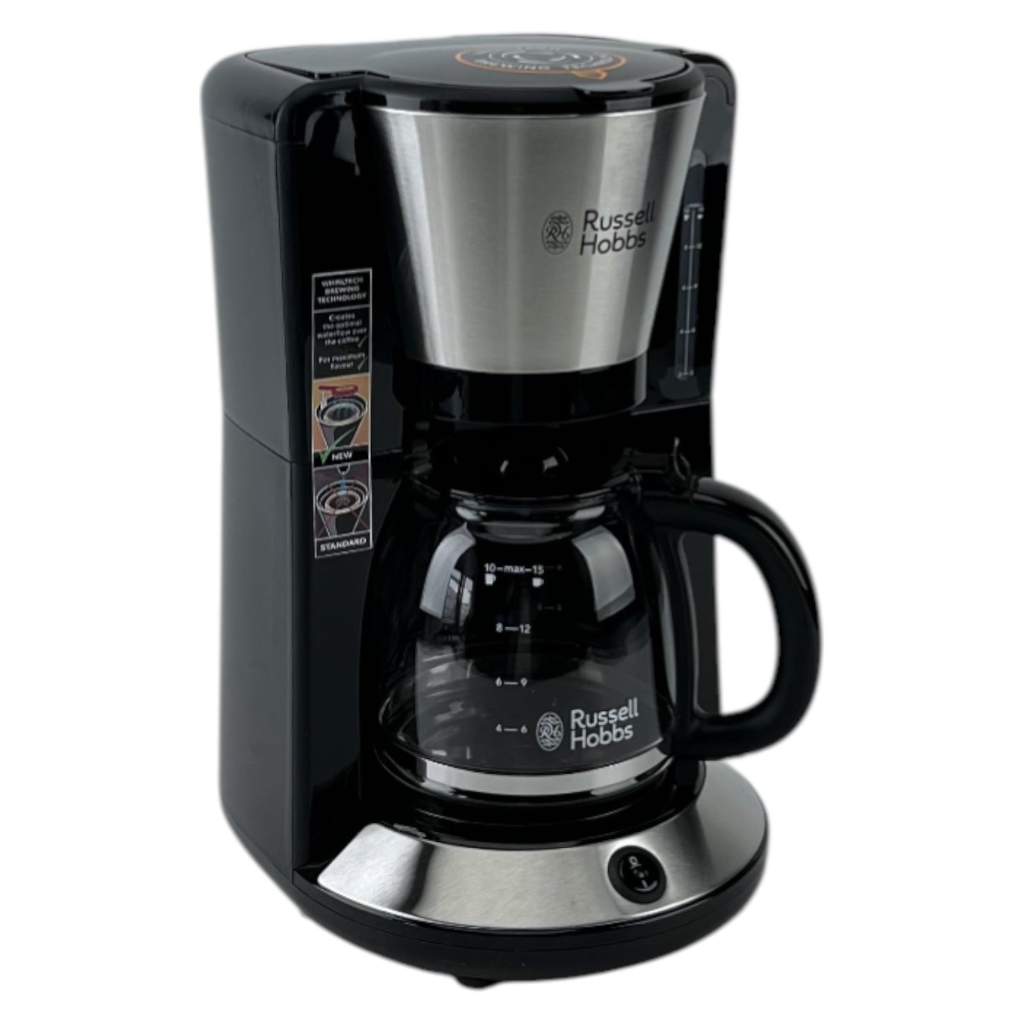 Russell Hobbs Adventure Kaffeemaschine 10 Tassen 1.25l Glaskanne Warmhalteplatte | Retourware