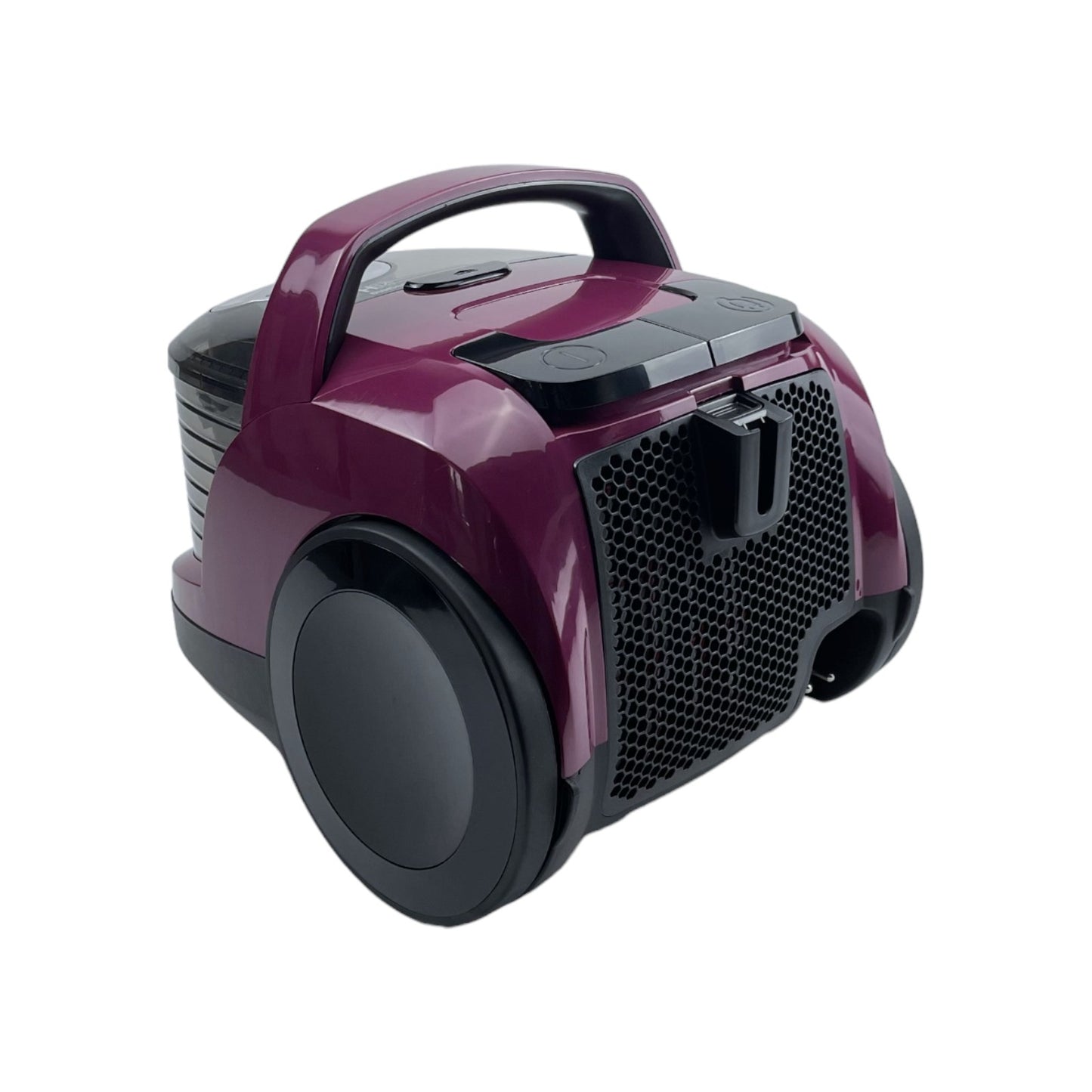 GRUNDIG VCC 3870 A Bodenstaubsauger beutellos Aluminium 800 Watt Berry/Schwarz | Retourware