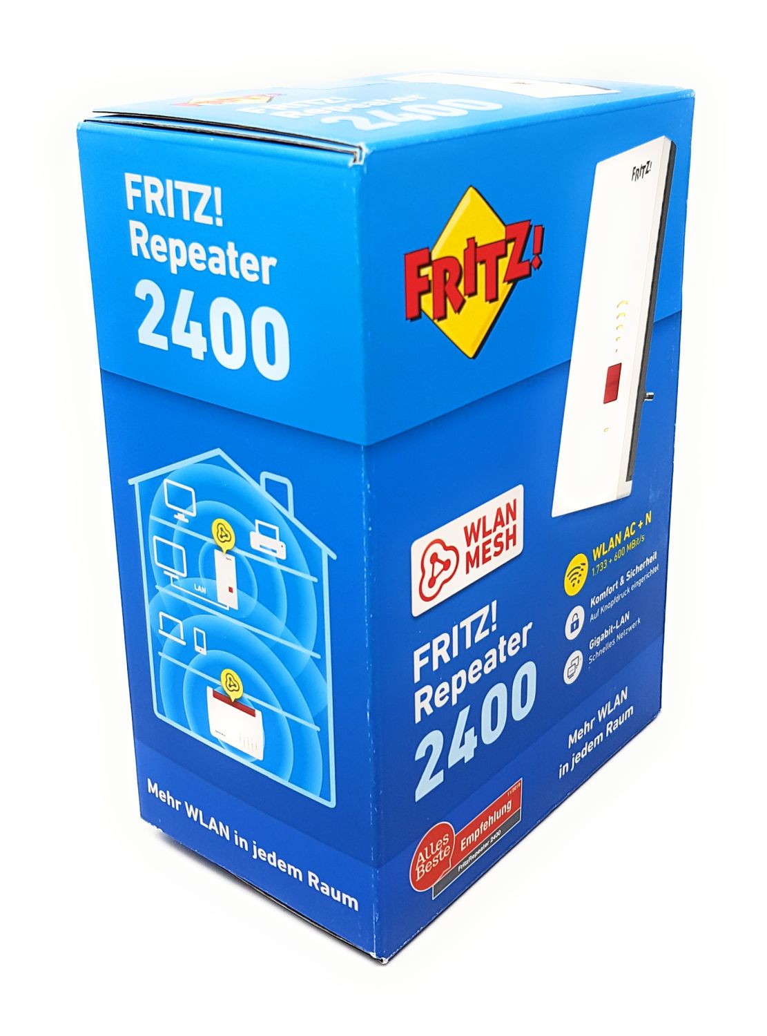 AVM FRITZ!WLAN Mesh Repeater Verstärker Extender 2400 WIFI AC+N 5GHz 2,4GHz | Retourware