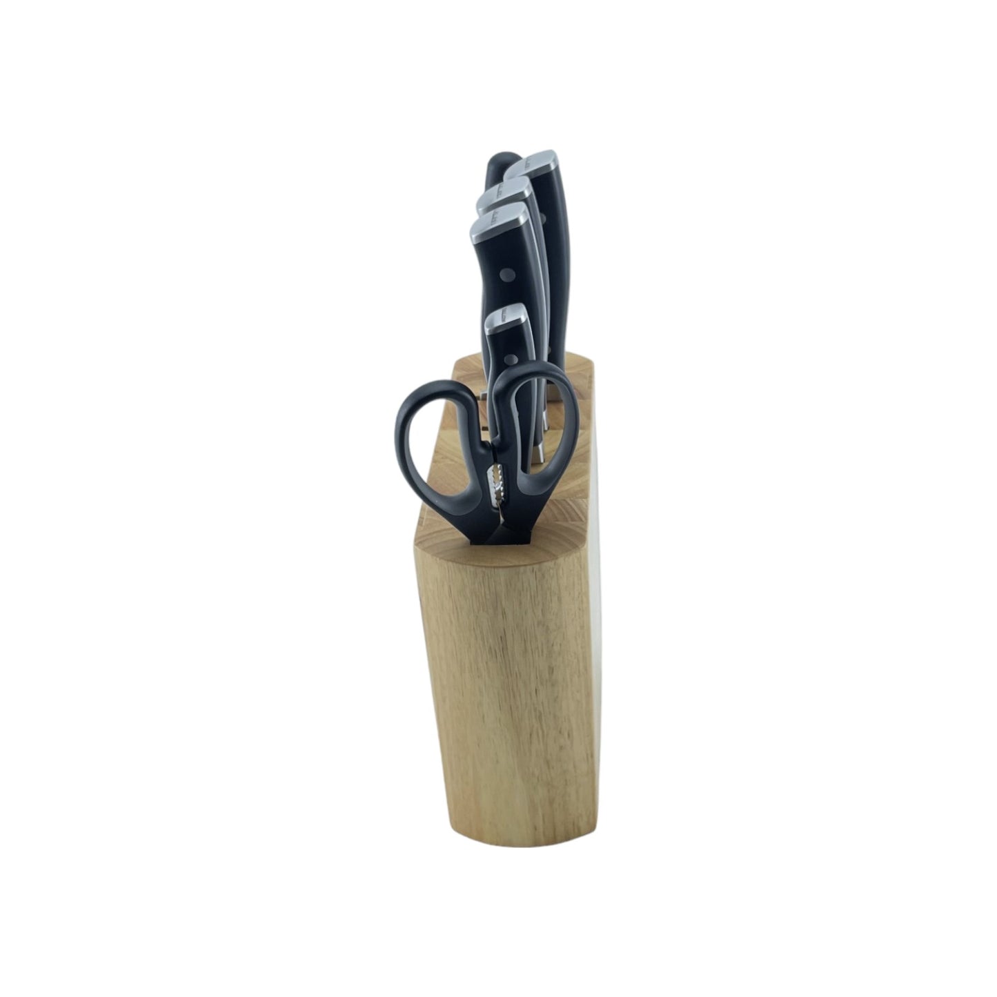 BALLARINI Savuto Nero Messerblock, 7-tlg., Holzblock, Messer,Schere rostfreiem Spezialstahl | Retourware