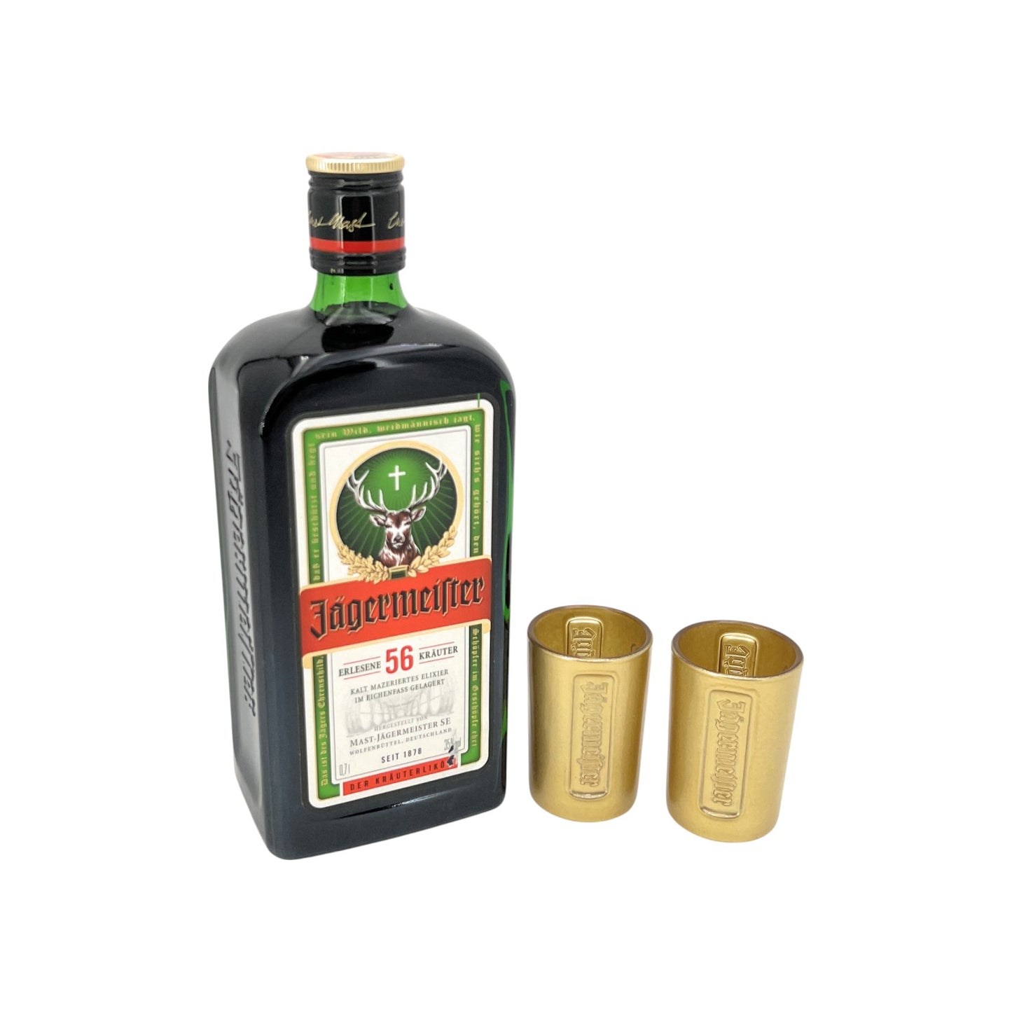 Jägermeister Premium Kräuterlikör Geschenkset 35% vol. Alkohol 1x 0,7 l Flasche | Neu