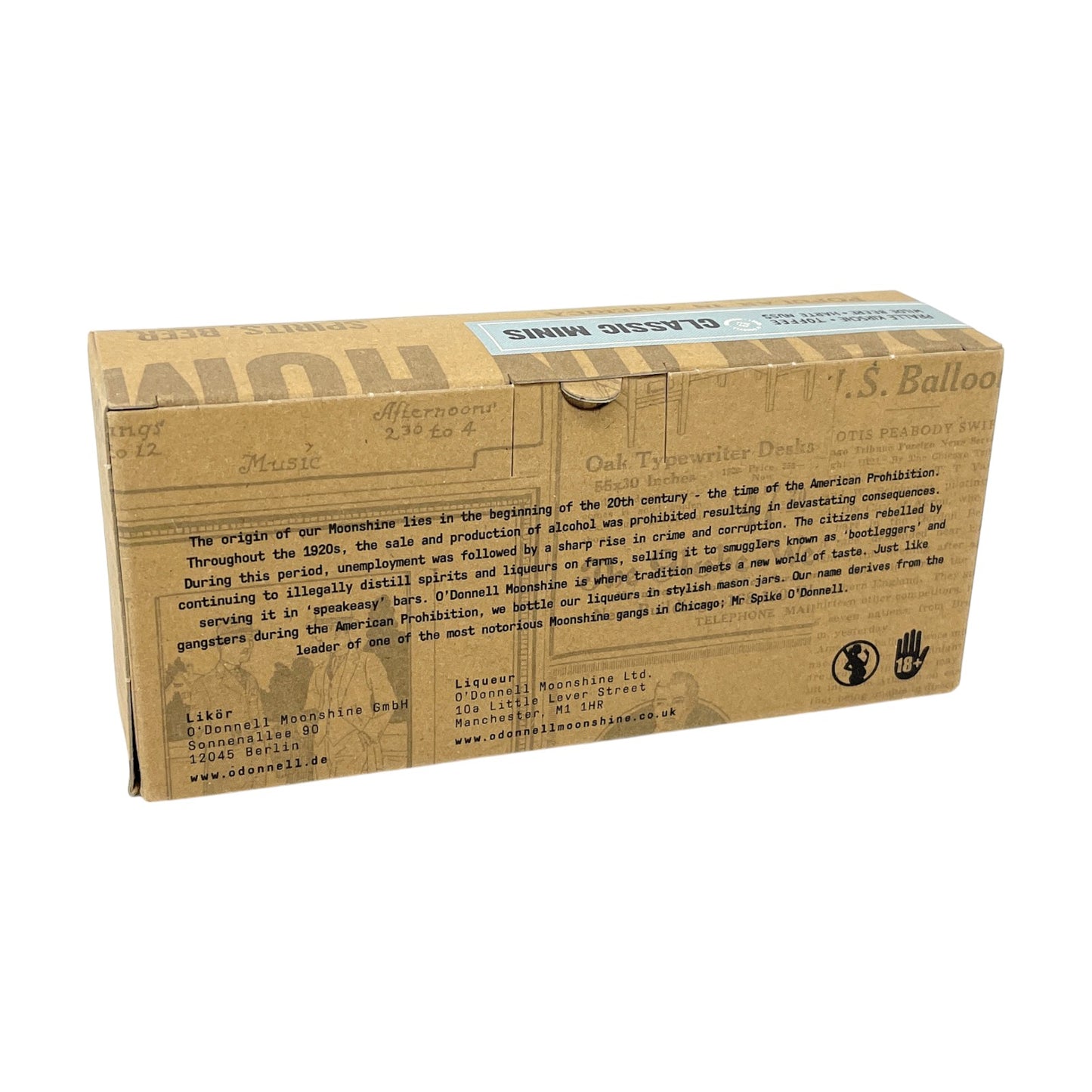 O'Donnell Moonshine Likör Set 4 x 0,05l Alkohol 25% vol. | Neu