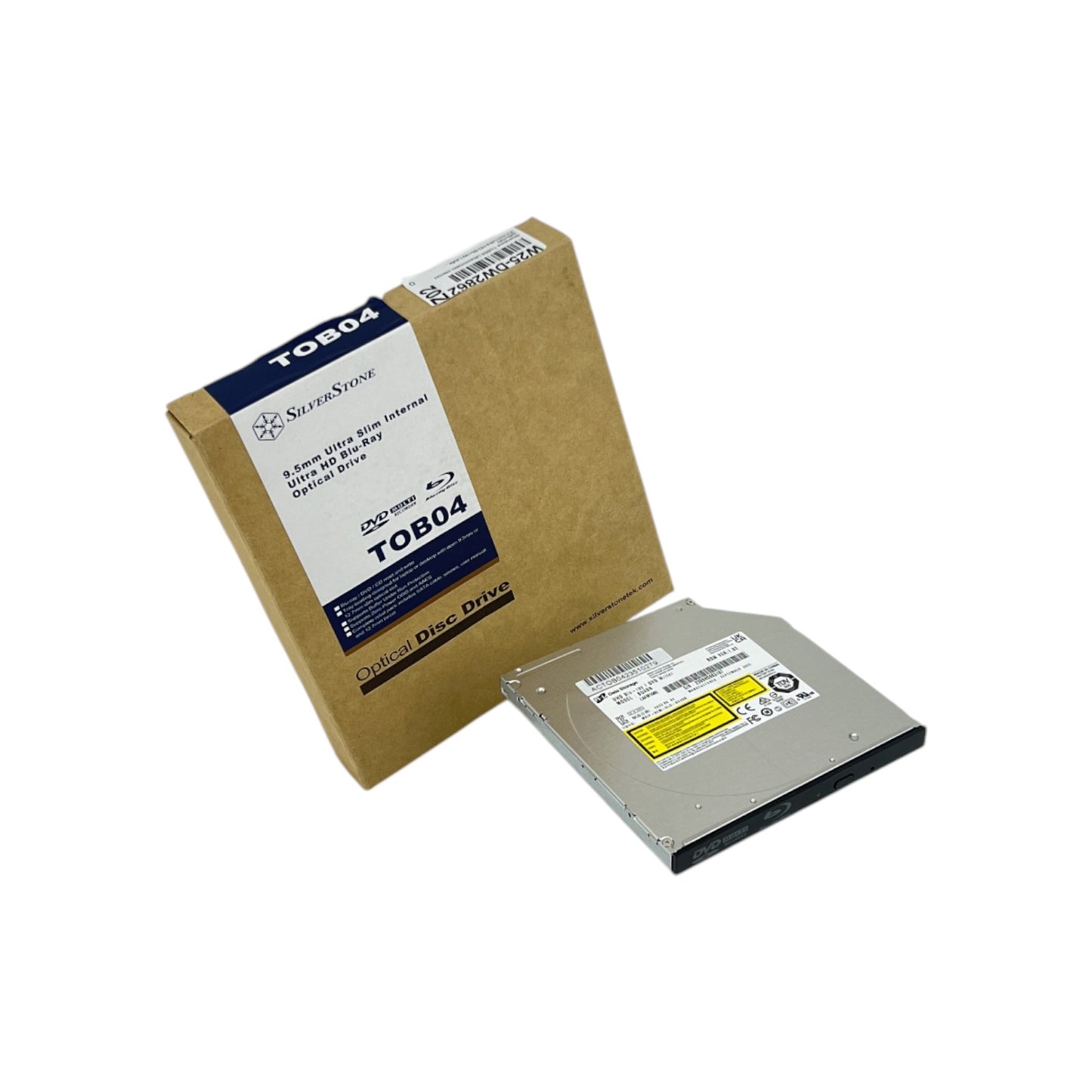 Silverstone TOB04 UltraSlim UHD Blu-ray SATA Laufwerk 9.5mm Multi Recorder | Neu