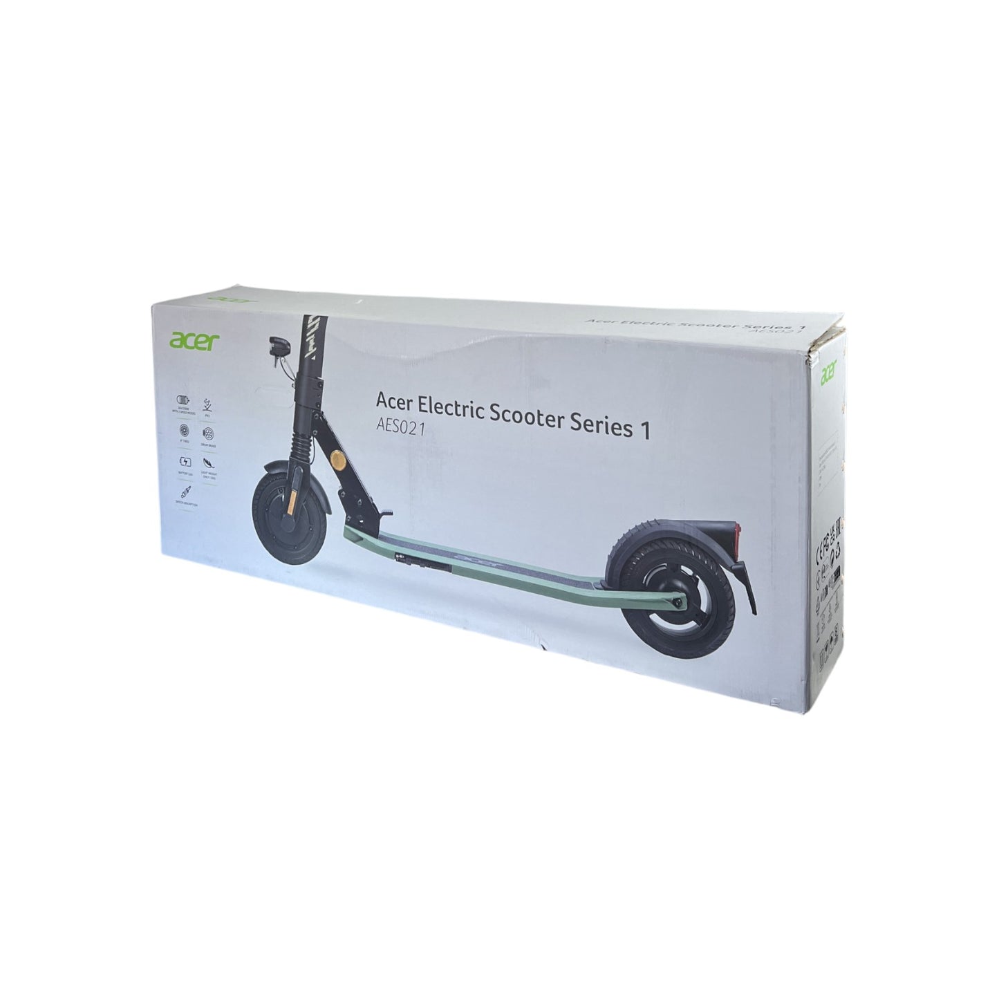 Acer E-Scooter AES201 20km/h 120kg 120 Watt Elektro Roller Schwarz | Retourware