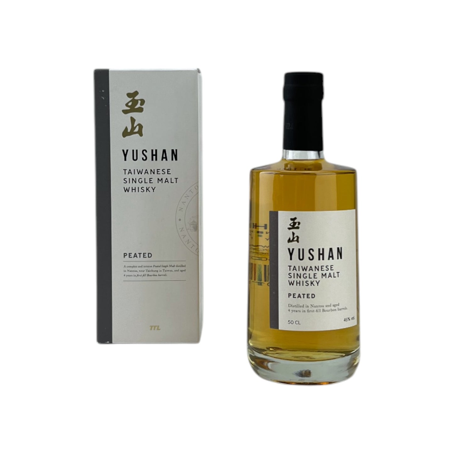 Yushan Taiwanese Single Malt Whisky Peated 1x 0.5l Alkohol 46% vol. | Retourware
