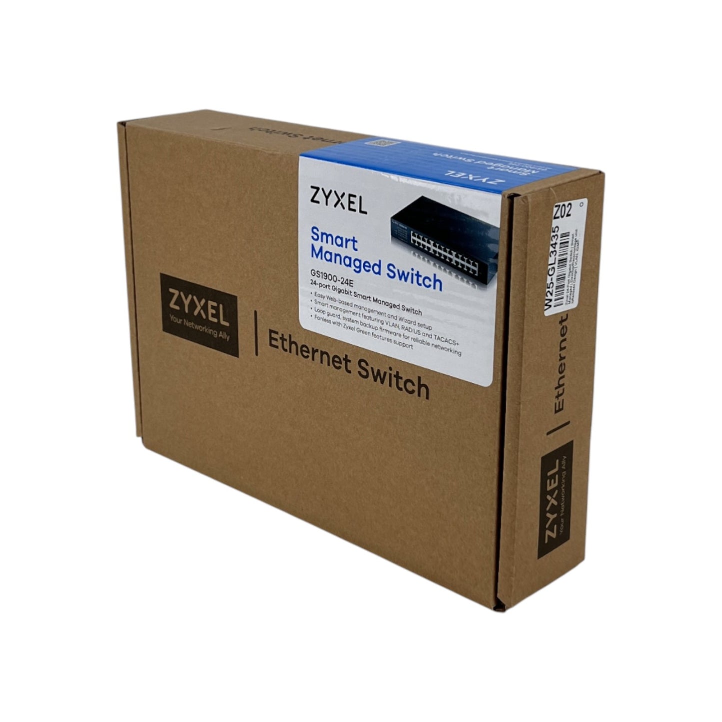 Zyxel 24-Port Gigabit Switch Smart Managed Desktop Rackmontage lüfterlos Design | Neu