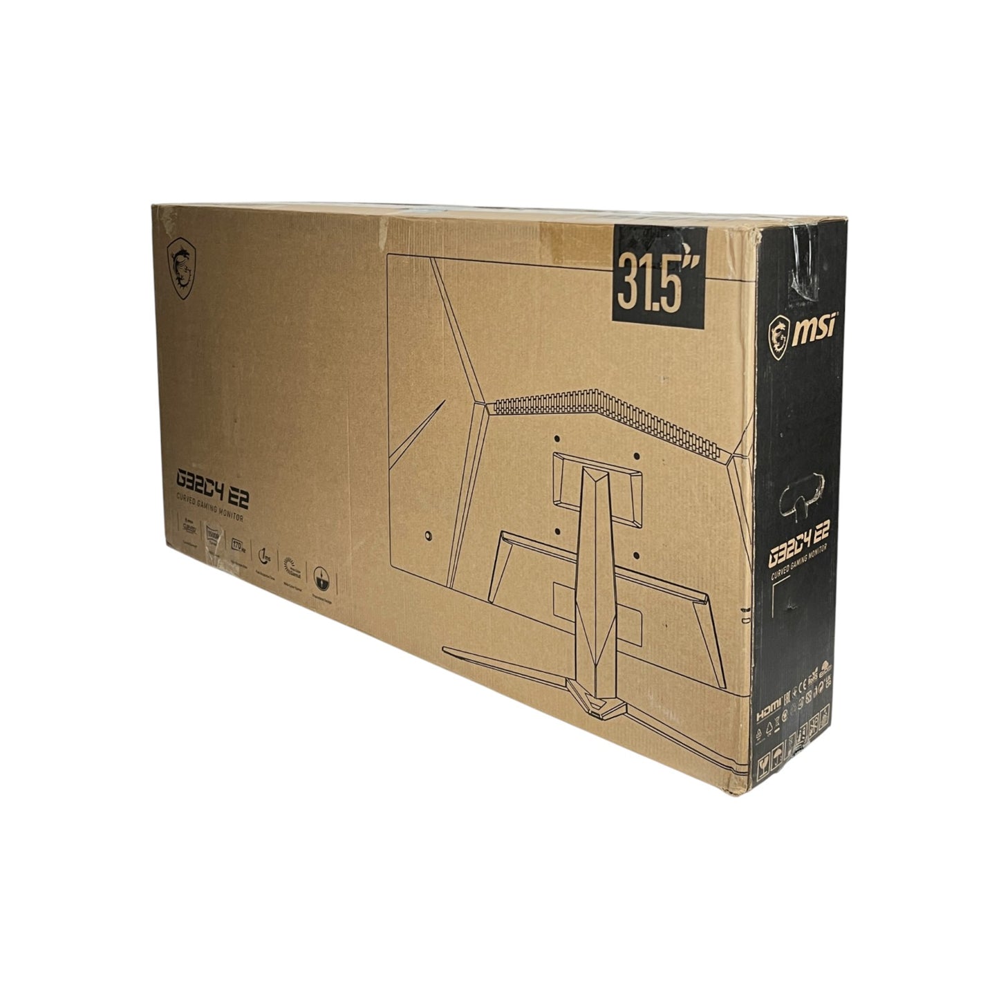 MSI G32C4 E2 Gaming Monitor 31.5 Zoll (80 cm) 1920x1080 1500R 170Hz 1ms HDMI DP | Retourware