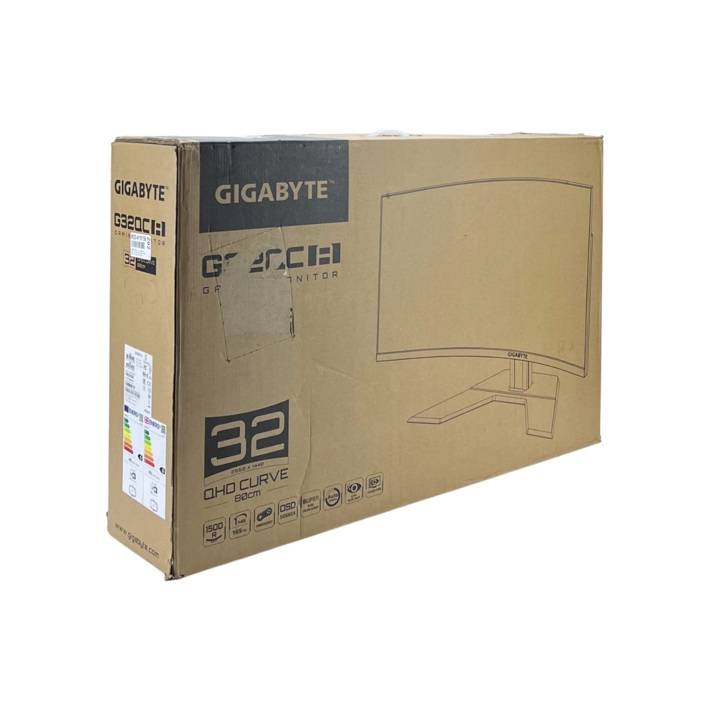 Gigabyte G32QC A Curved Gaming Monitor 31.5 Zoll (80 cm) 165Hz 1ms HDMI DP | Retourware