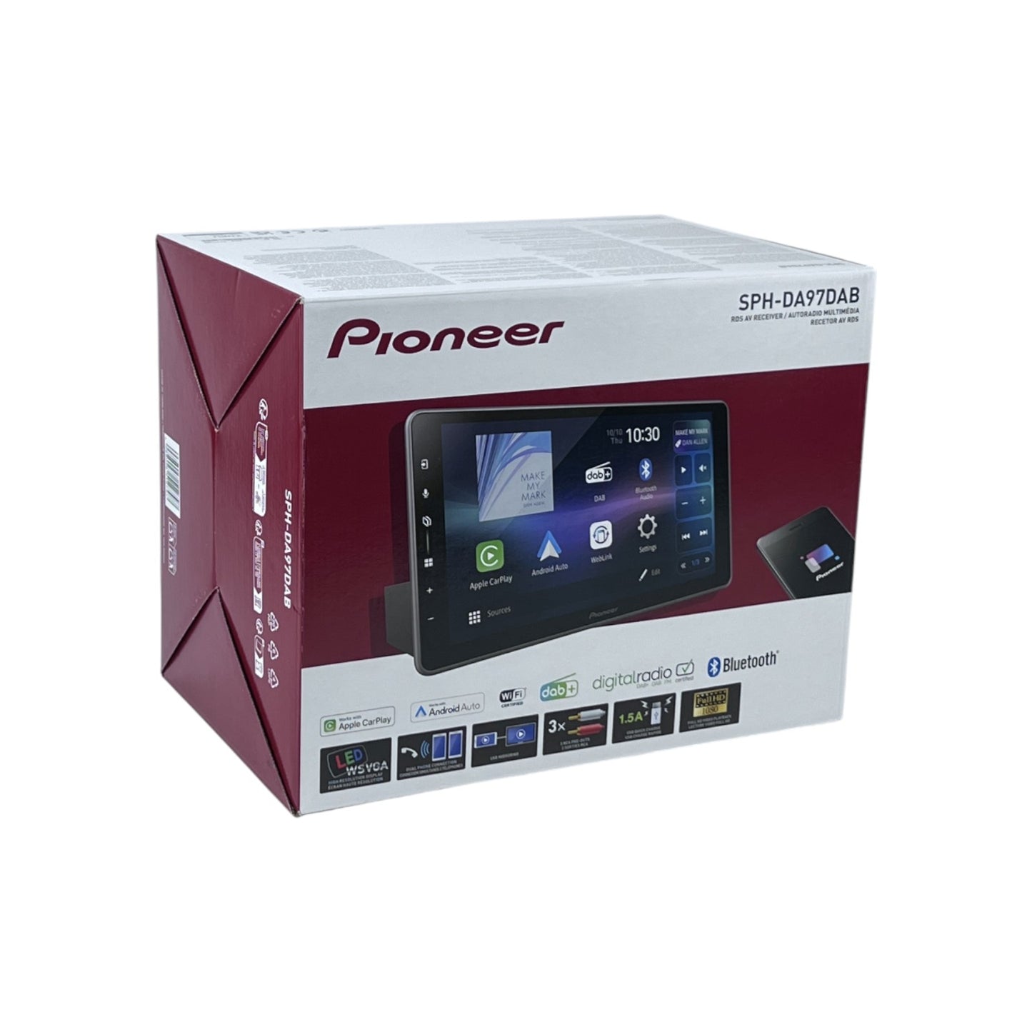 Pioneer Mediacenter 9 Zoll ( 22.8cm ) Touchpanel Bluetooth CarPlay Android Auto | Retourware