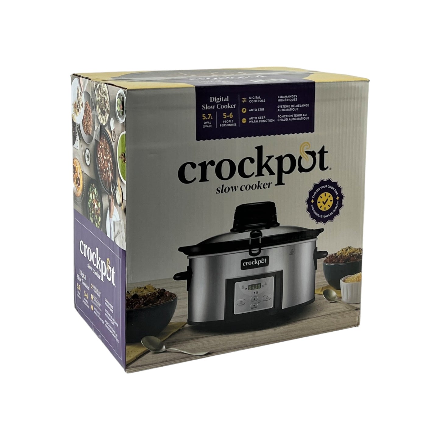Crockpot Schongarer 5.7L Slow Cooker automatische Rührfunktion programmierbar | Neu