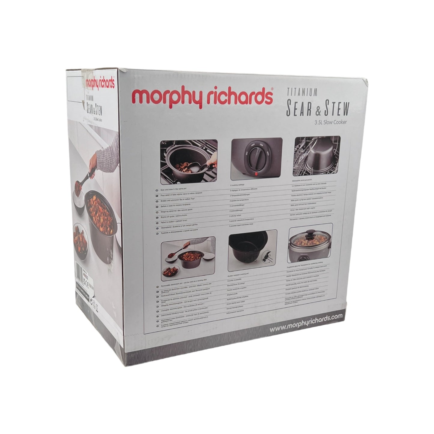 Morphy Richards Anbraten Eintopfen Titan 3.5 Liter Oval Aluminium | Neu
