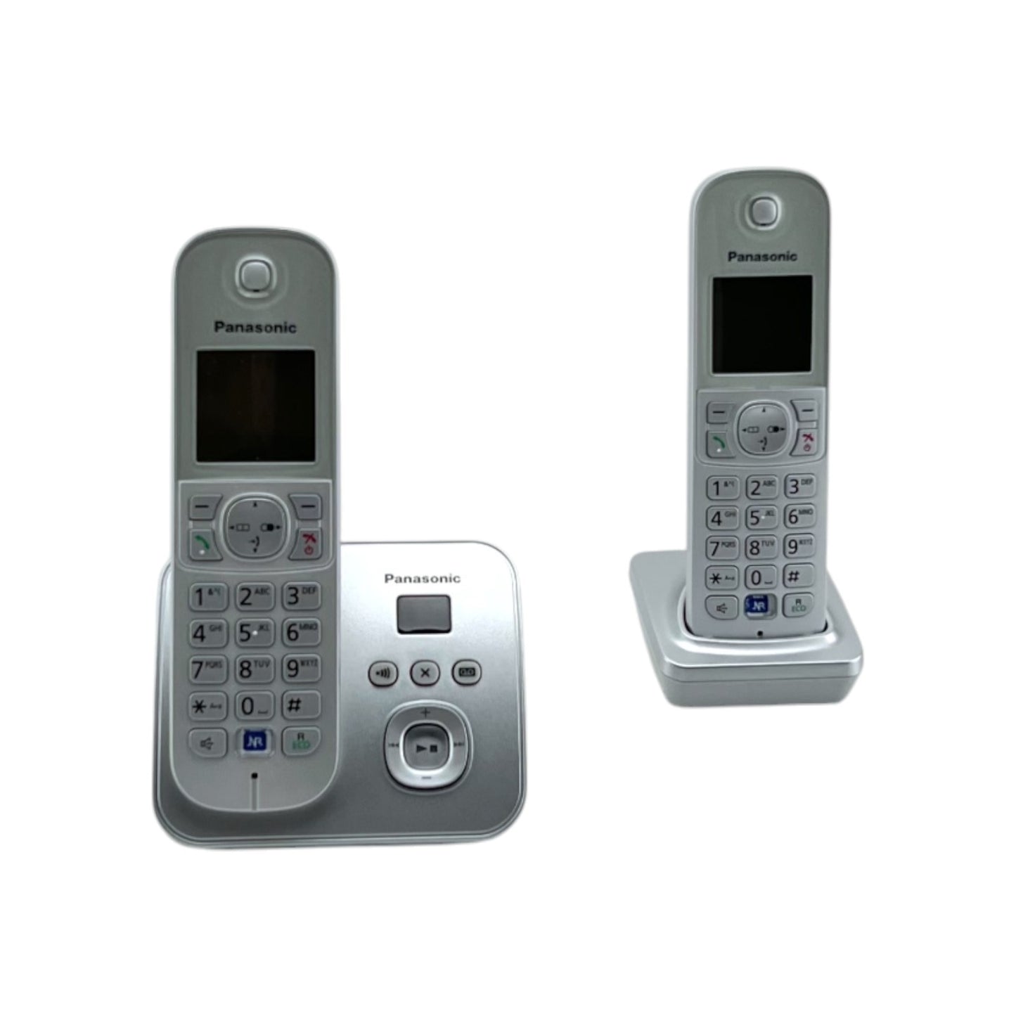 Panasonic KX TG6822GS perlsilber Duo mit AB Analoge Telefone | Retourware